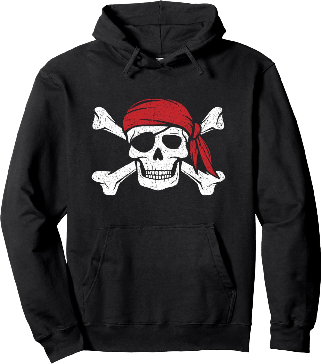 Pirate Shirt Kids or Adults Crossbones and Skull Pullover Hoodie