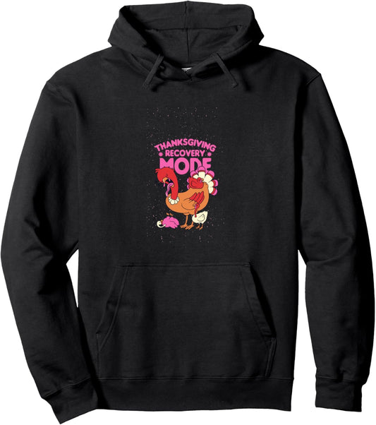 Cartoon Turkey Thanksgiving Pullover Hoodie