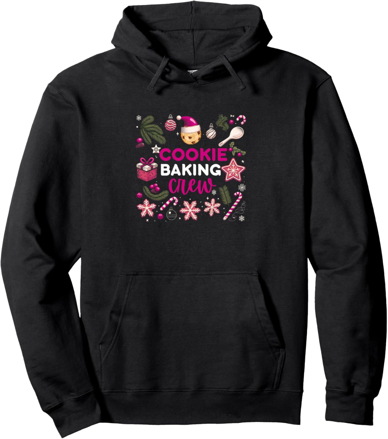 Christmas Group Cookie Baker Xmas Cookie Baking Crew Pullover Hoodie