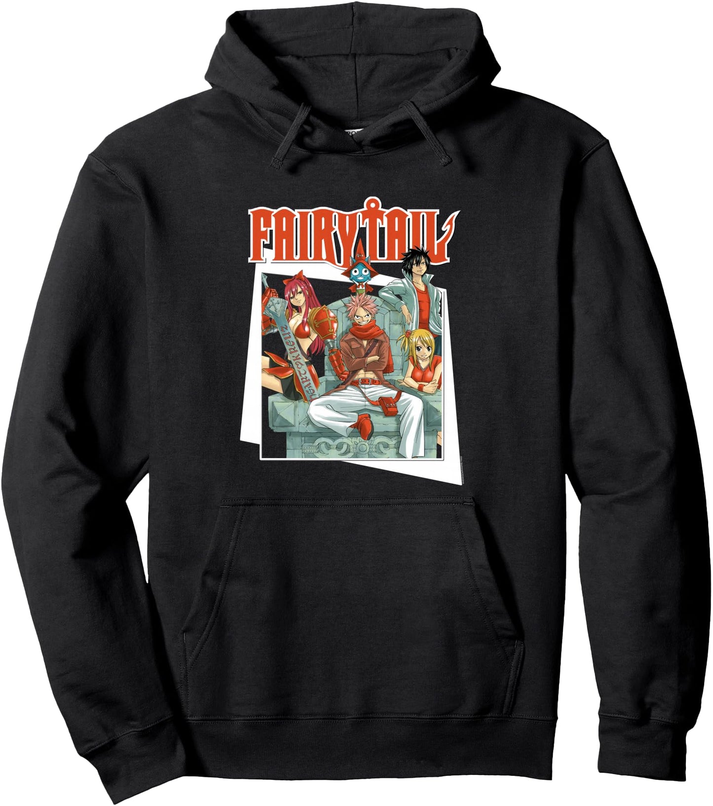 Fairy Tail Manga All Red Team Natsu Pullover Hoodie