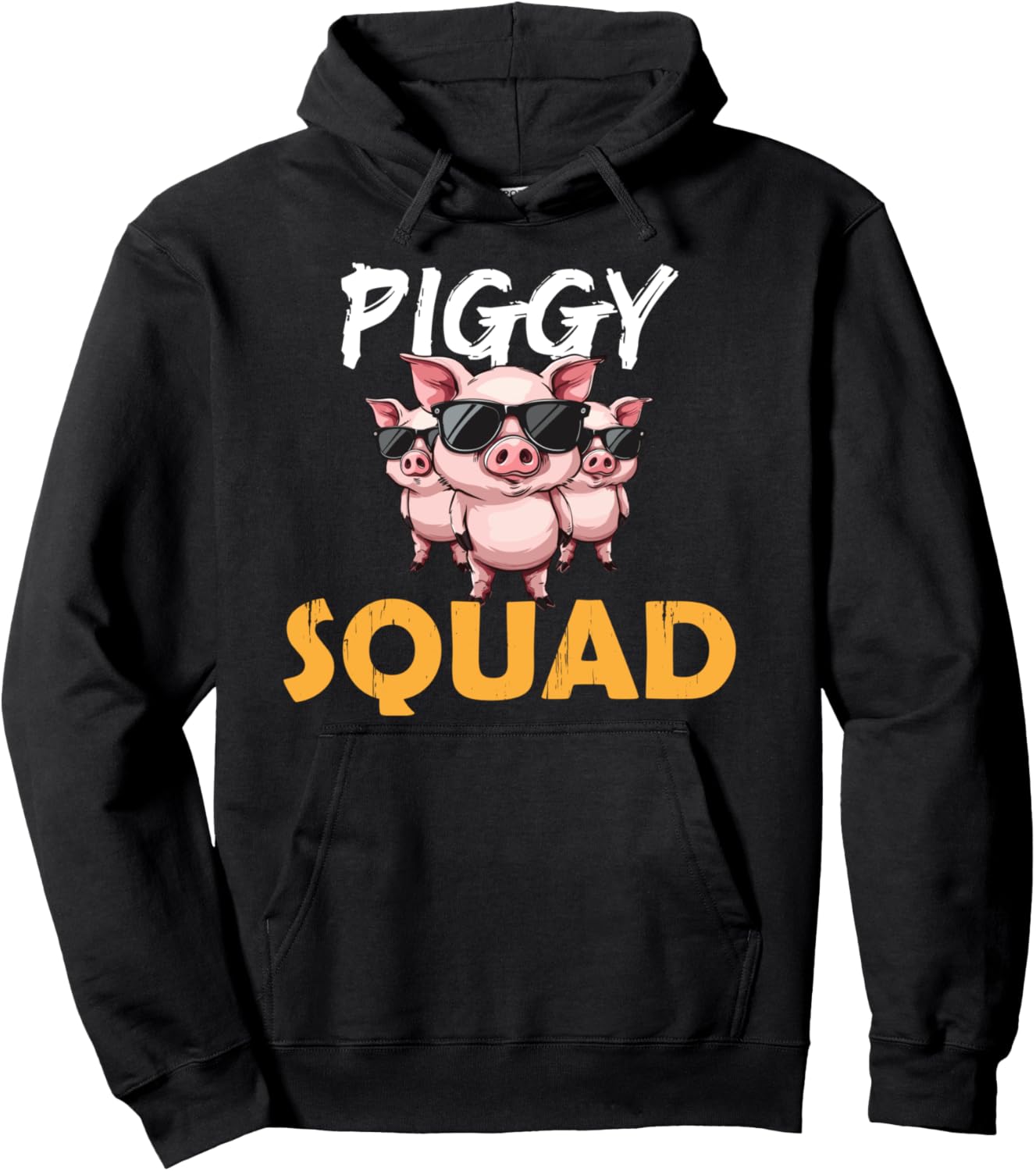 Piggy Squad Pig Lover Funny Birthday Farmer Boys Girls Men Pullover Hoodie
