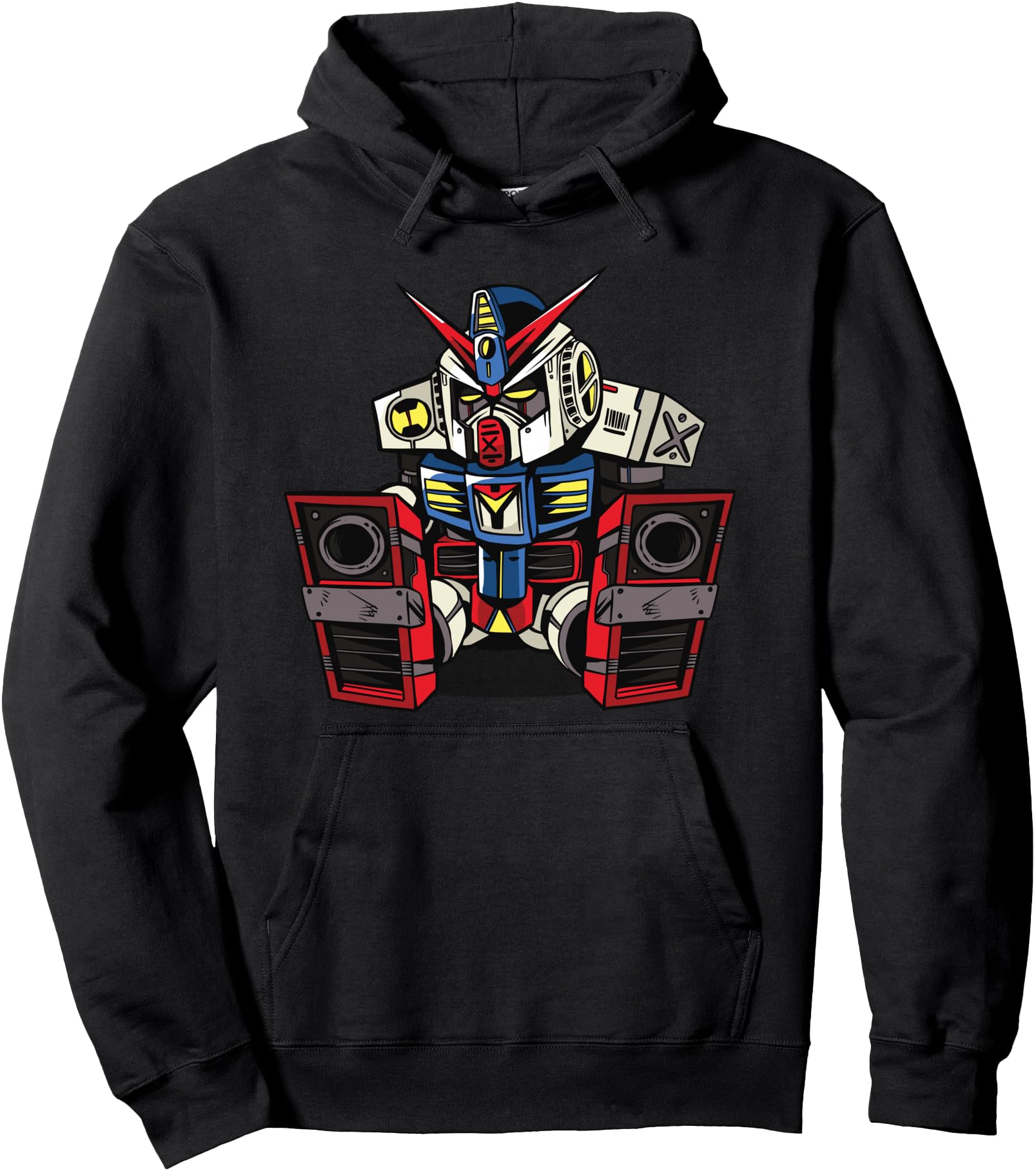 Sleepy Mecha Robot Science Fiction Anime Pullover Hoodie