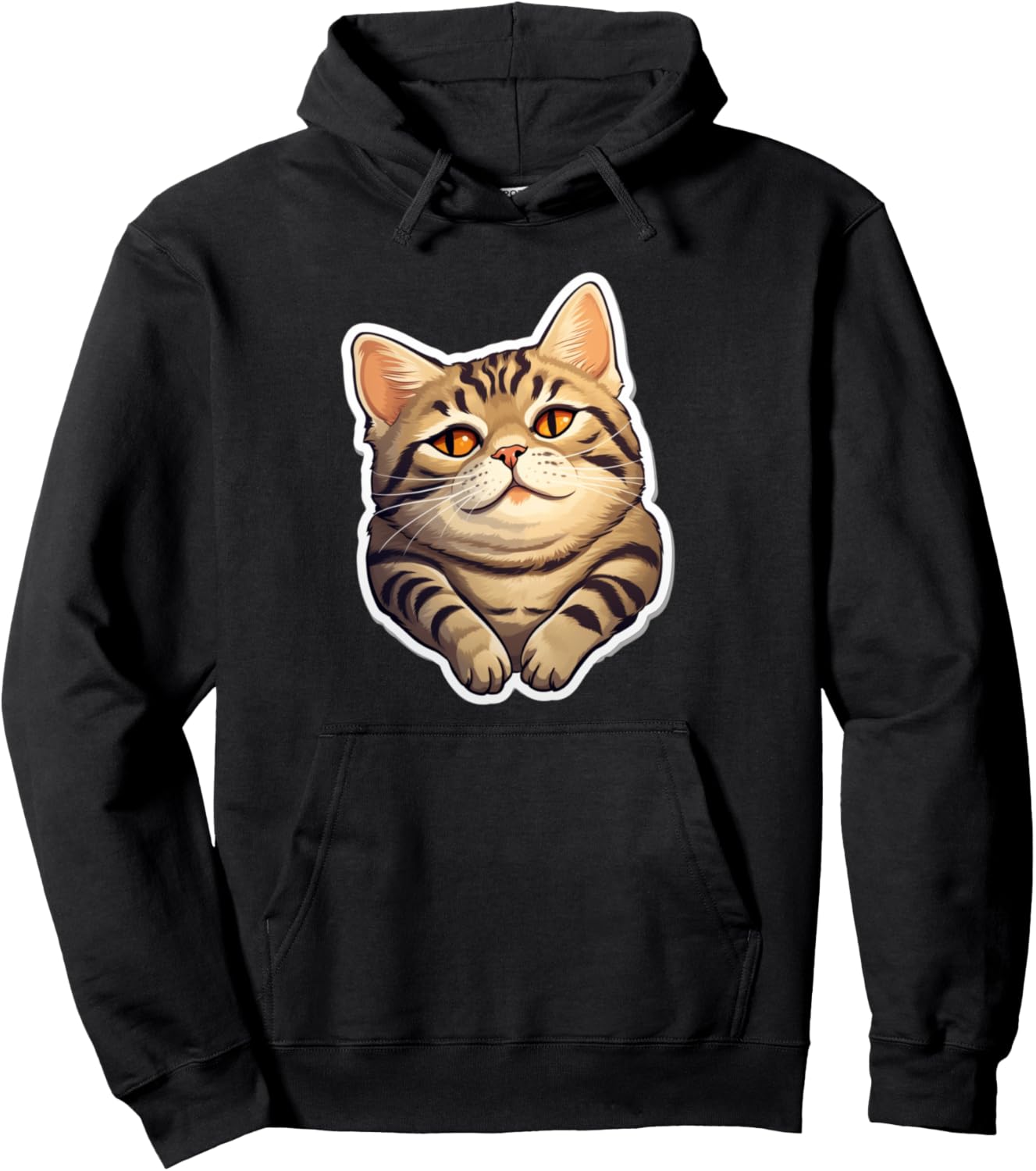 Chonk Kitten Chubby Animal Pet Lover Cute Cat Pullover Hoodie