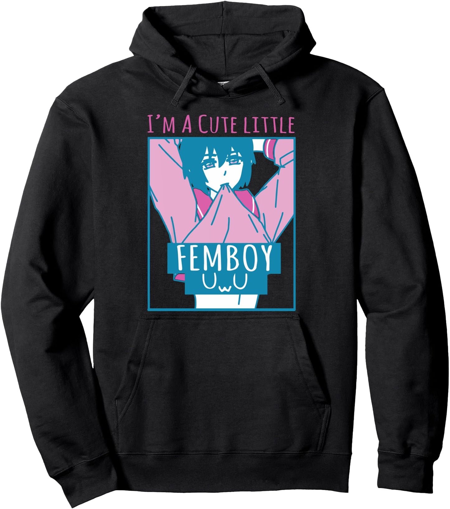 Cute Little Femboy Aesthetic Sissy Cute Femboy Anime Pullover Hoodie