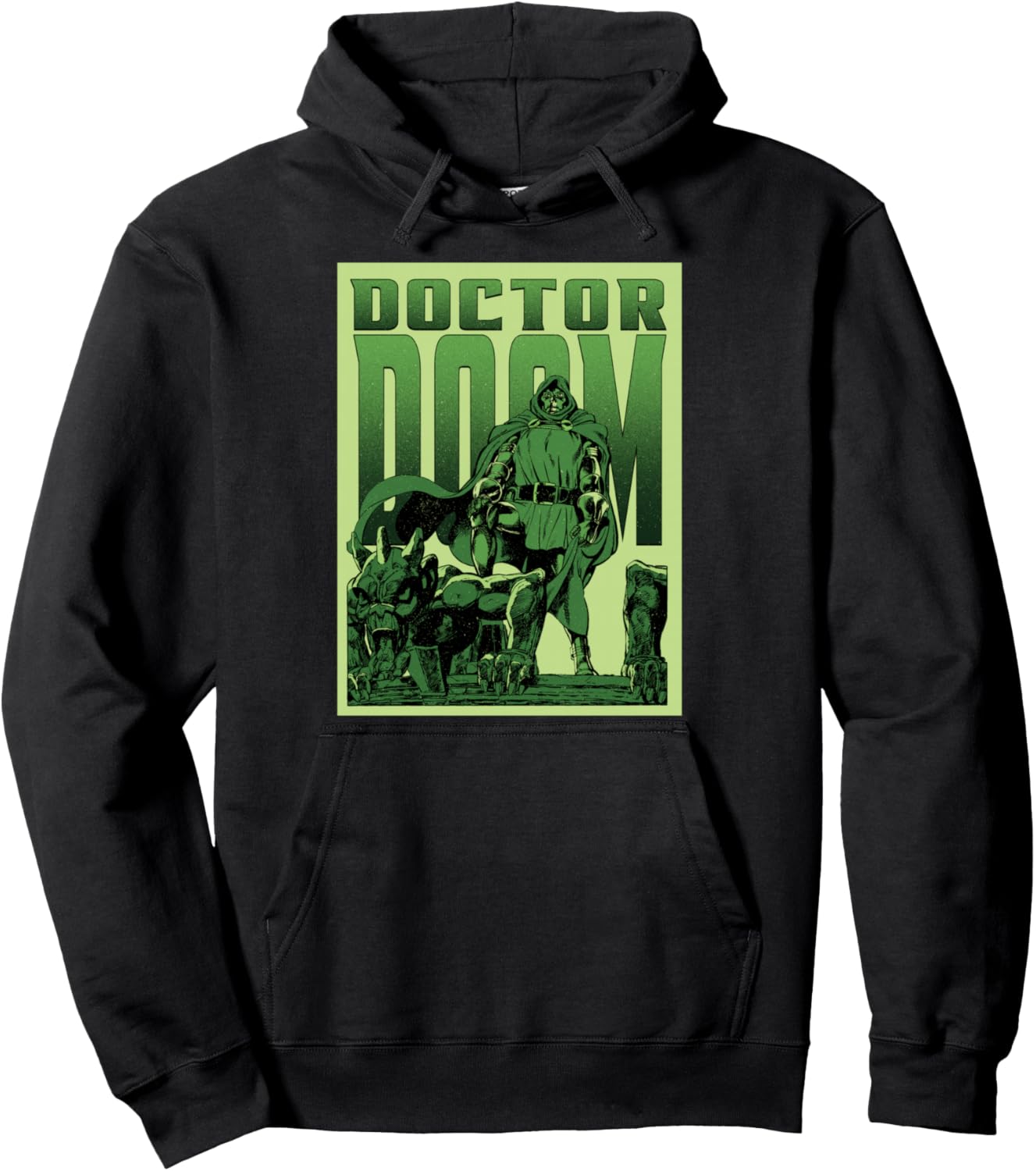 Marvel Super Villains Doctor Doom Gargoyle Vintage Comic Art Pullover Hoodie