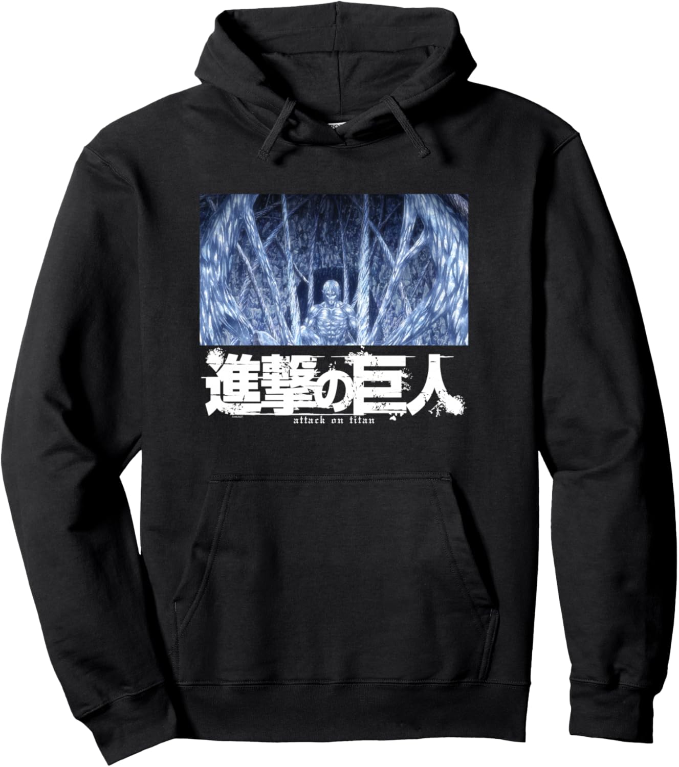 Attack on Titan Season 3 Frozen Titan Cave Anime Pullover Hoodie