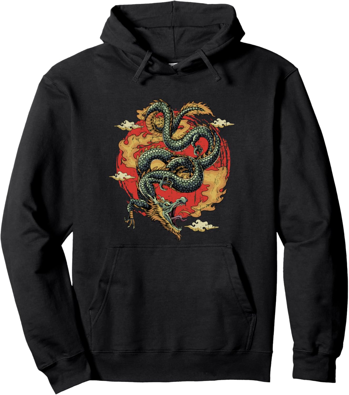 Japanese Dragon Japan Samurai warrior Anime Pullover Hoodie