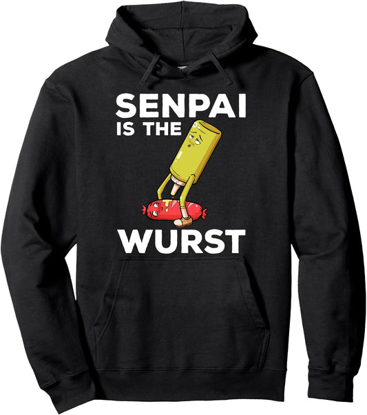 Ahegao Otaku Ecchi Etchi Hentai Sexy Sausage Senpai Pun Lewd Pullover Hoodie