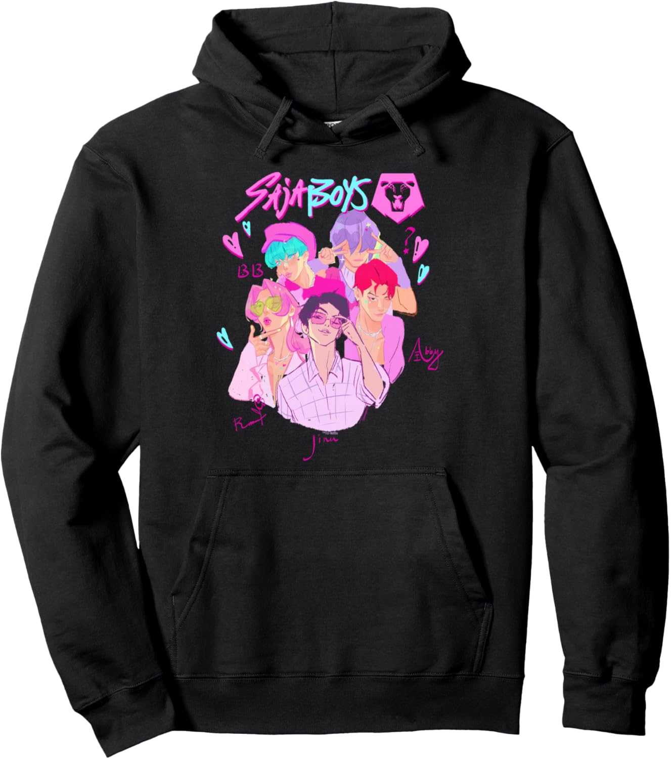 KPop Demon Hunters Saja Boys Heartthrob Officially Licensed Pullover Hoodie