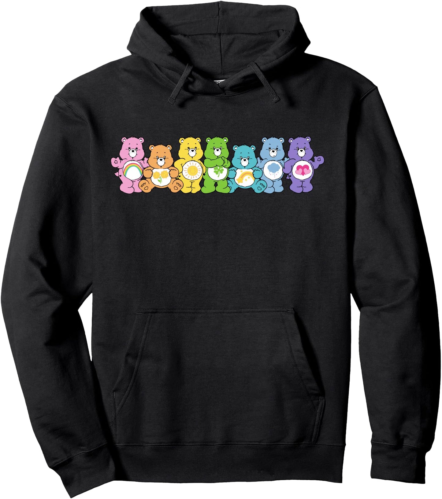 Care Bears Rainbow Kingdom Original Bears Line Up Pullover Hoodie