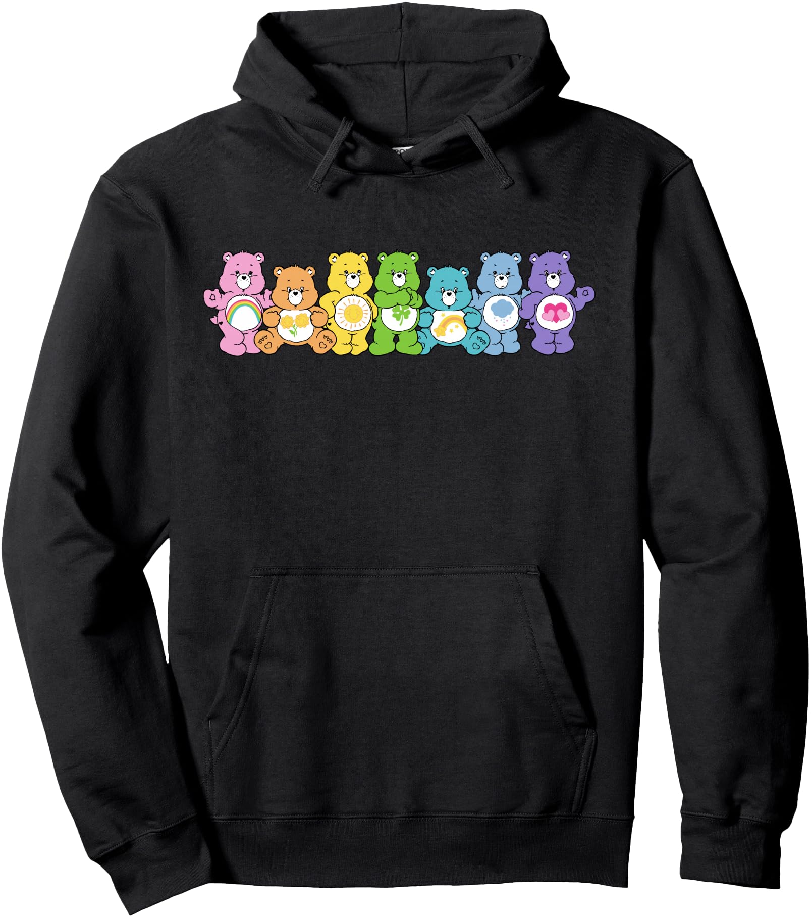 Care Bears Rainbow Kingdom Original Bears Line Up Pullover Hoodie