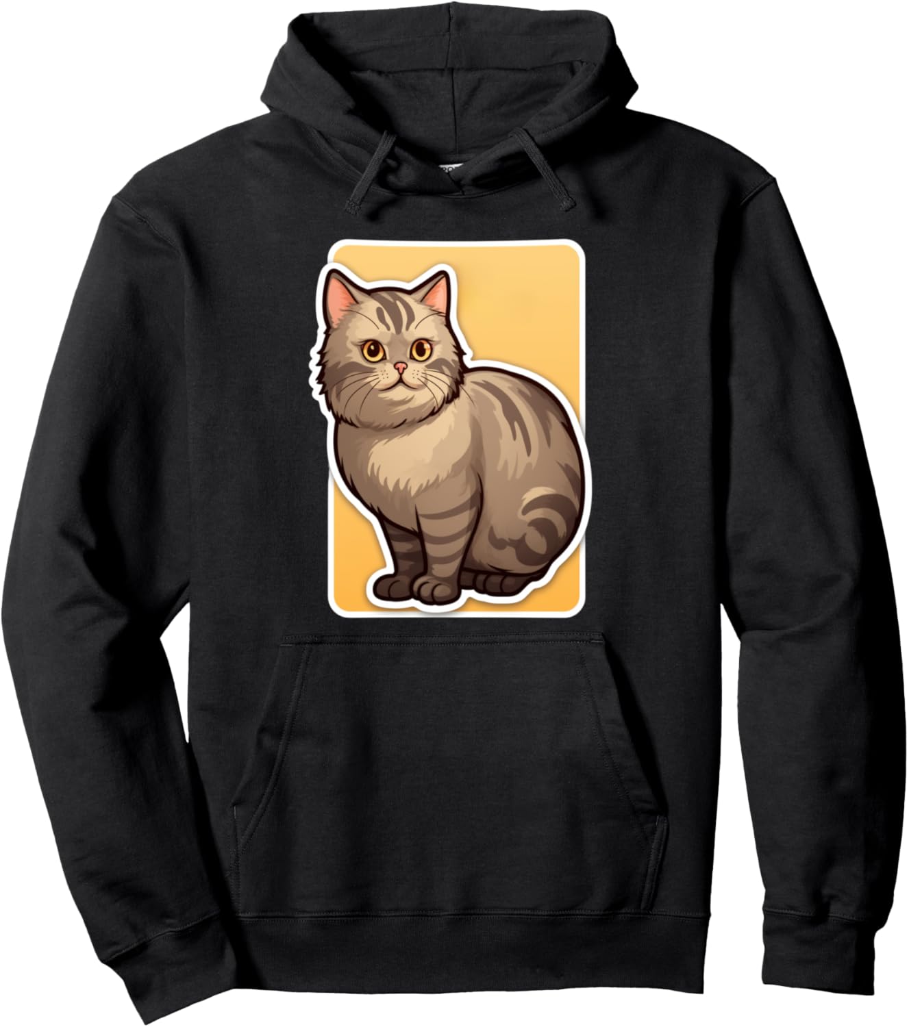 Chonk Kitten Chubby Animal Pet Lover Cute Cat Pullover Hoodie