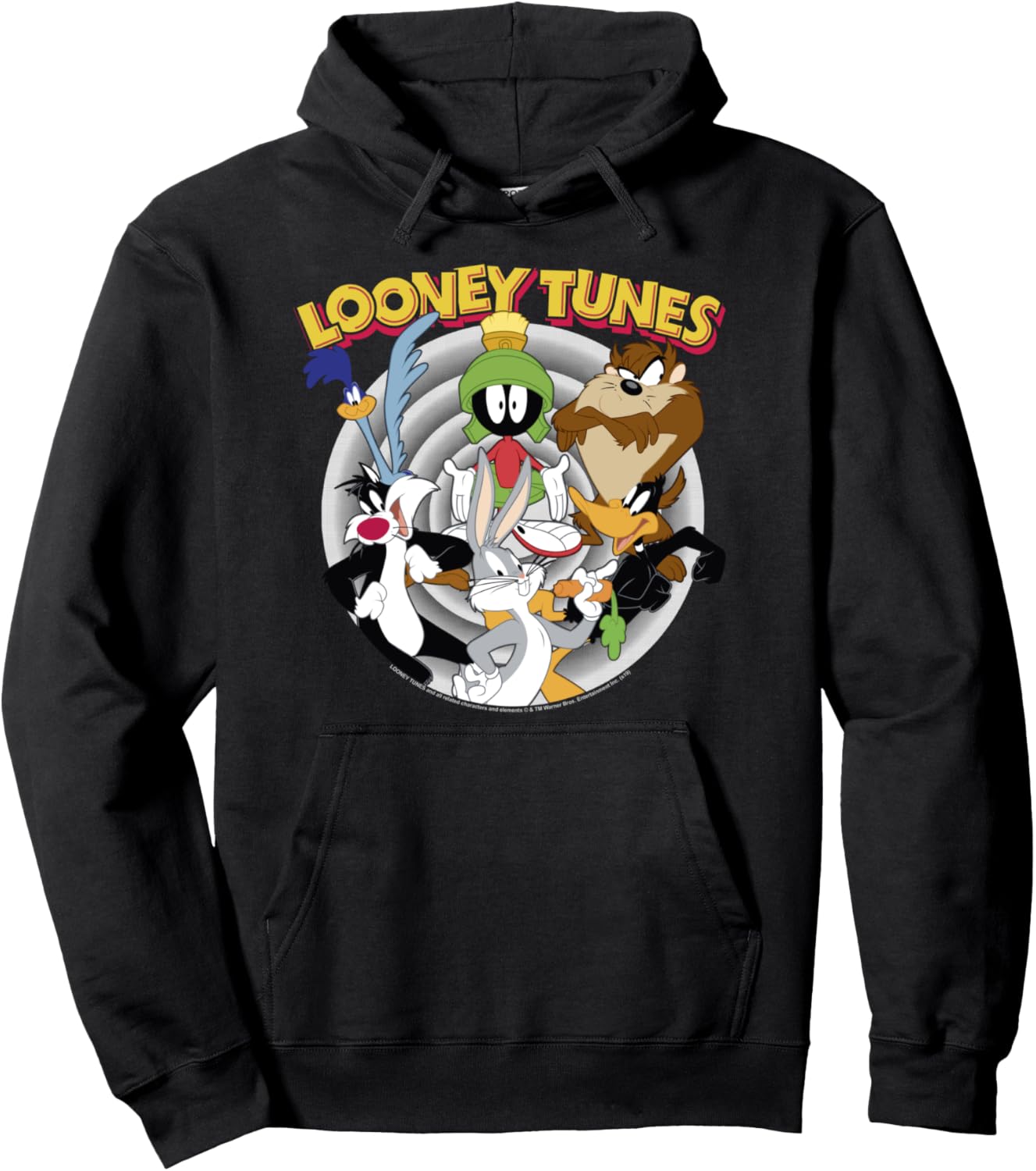 Looney Tunes Group Shot Logo Fade Pullover Hoodie