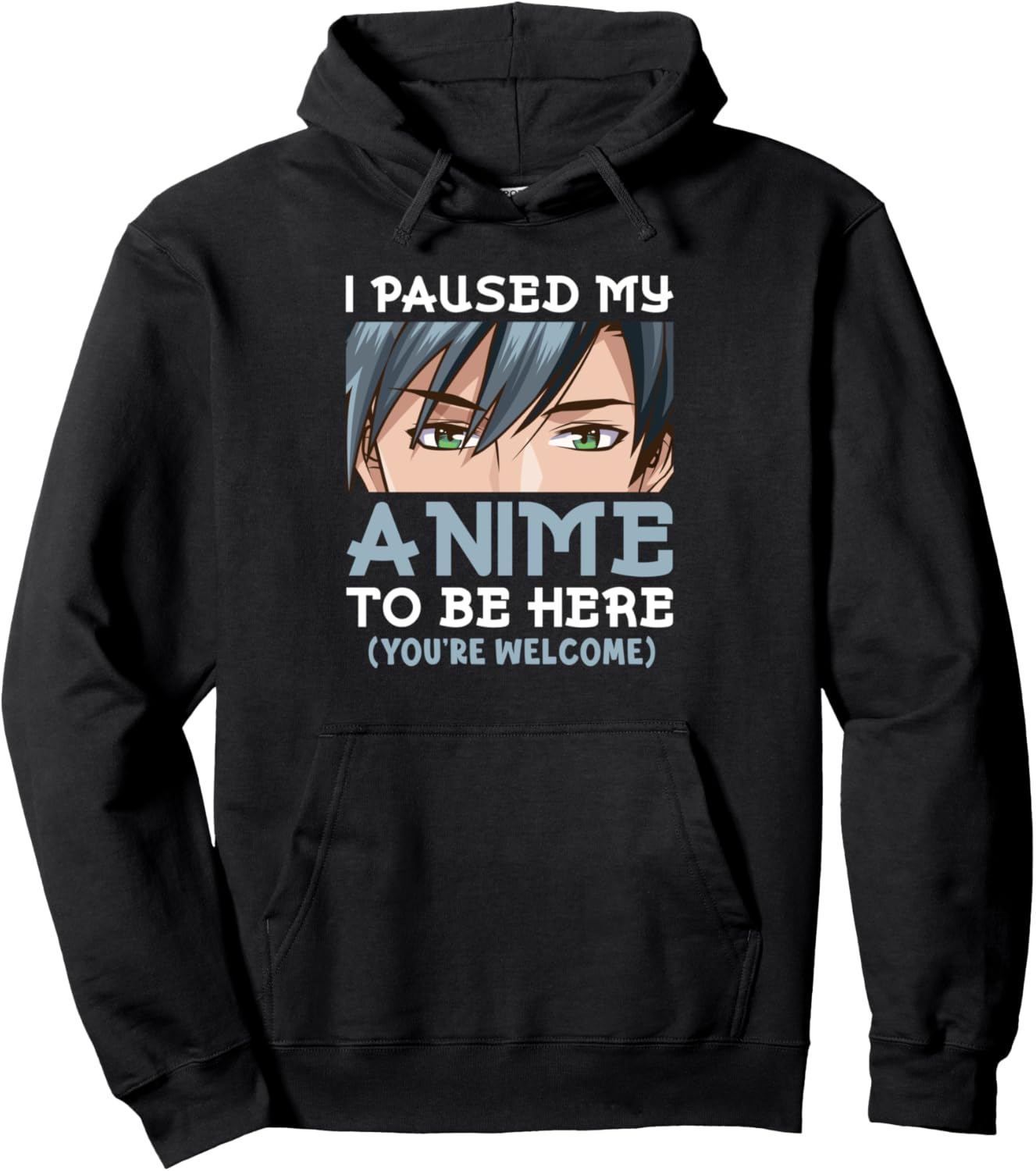 Manga Anime Teen I Paused My Anime To Be Here Otaku Anime Pullover Hoodie