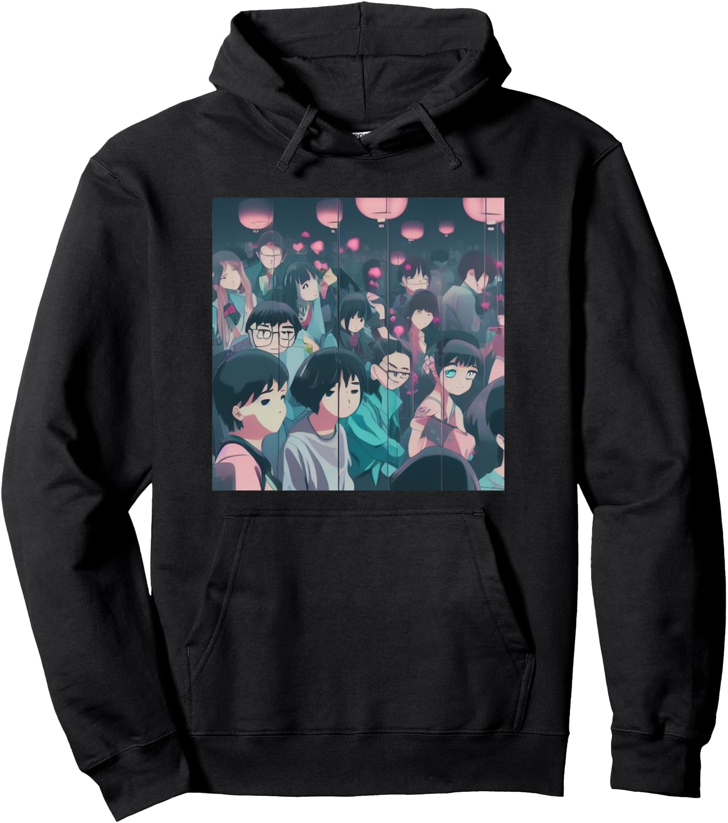 Japanese Aesthetic Vaporwave Anime Manga Pullover Hoodie