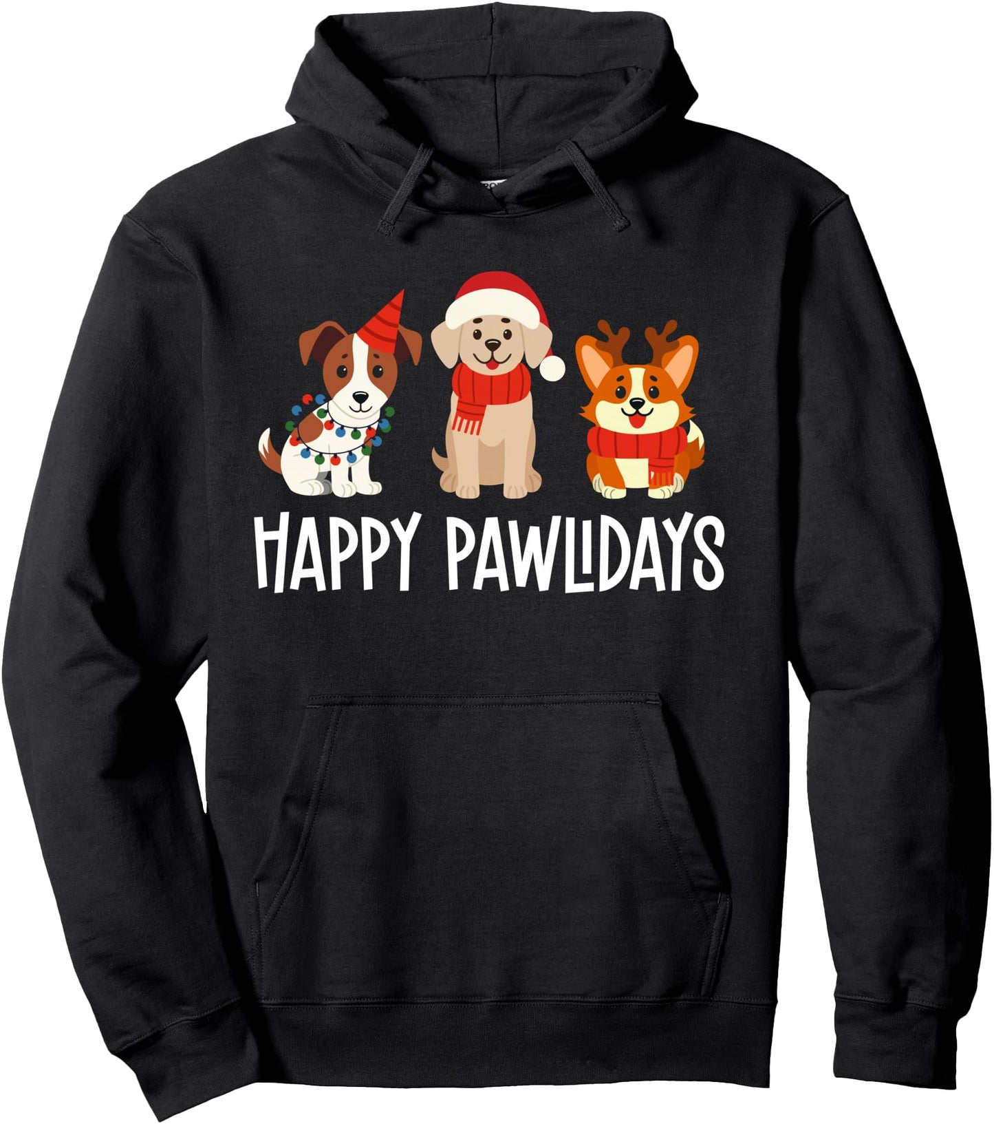 Happy Pawlidays Veterinary Medicine Christmas Vet Med Xmas Pullover Hoodie