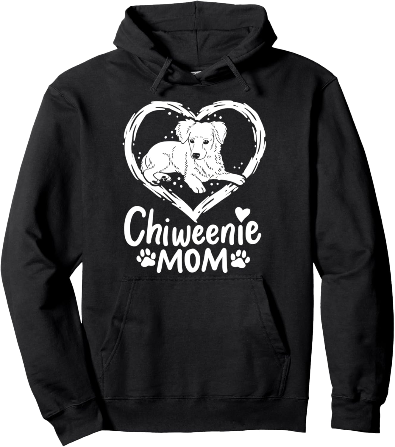 Chiweenie Mom Fur Mama Dog Lover Cute Mothers Day Pullover Hoodie