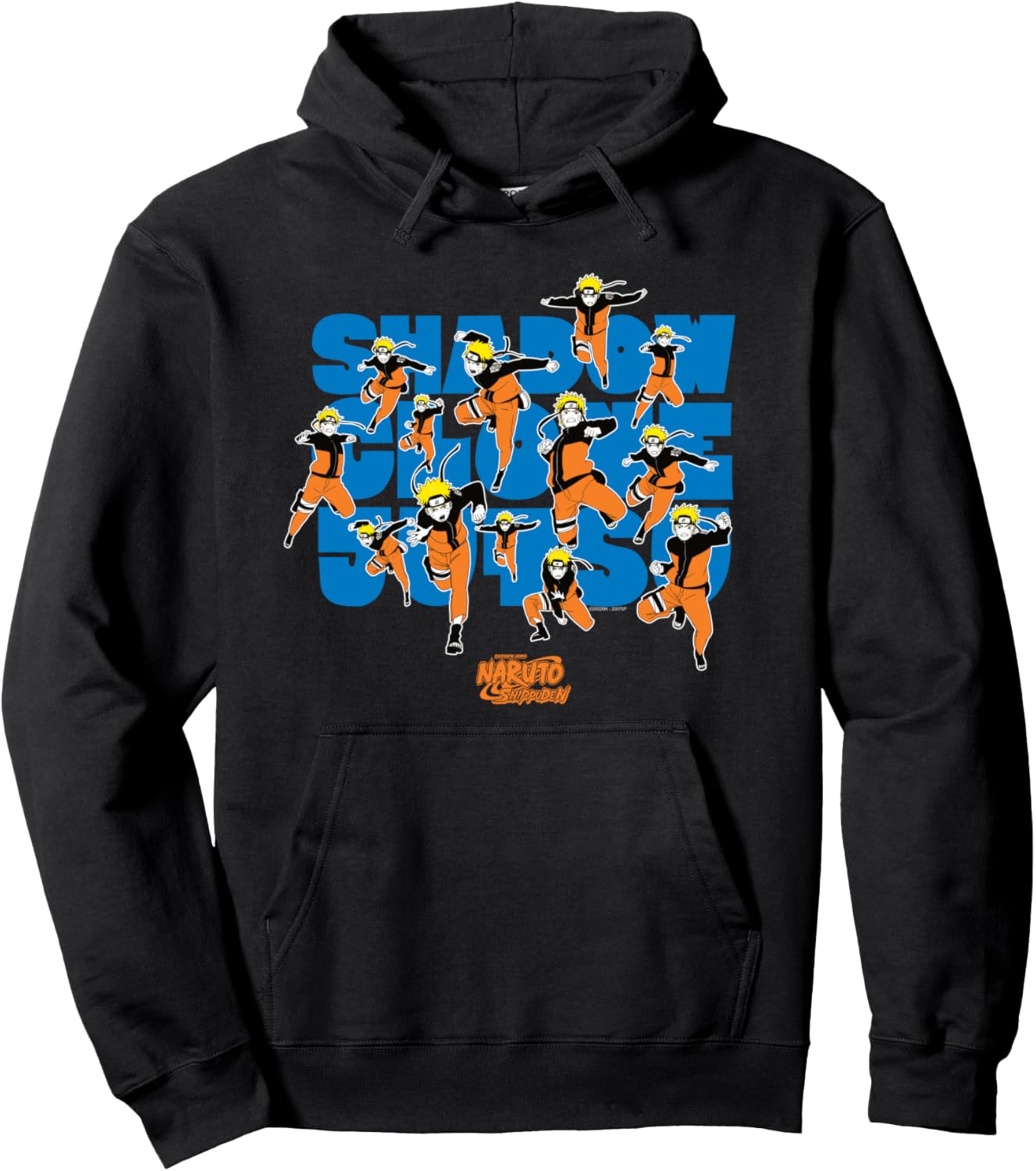 Naruto Shippuden Shadow Clone Jutsu Anime Pullover Hoodie