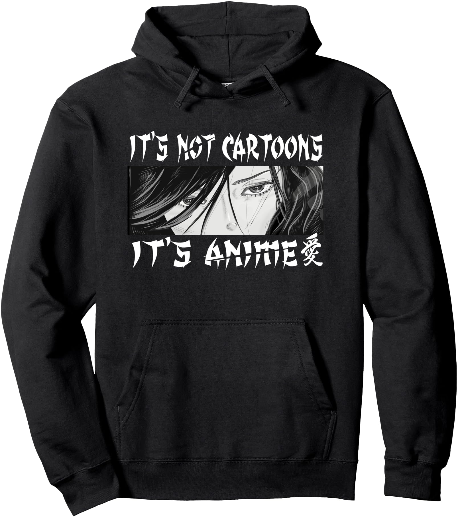 It's Not Cartoons It's Anime, Anime Girl Pullover Hoodie