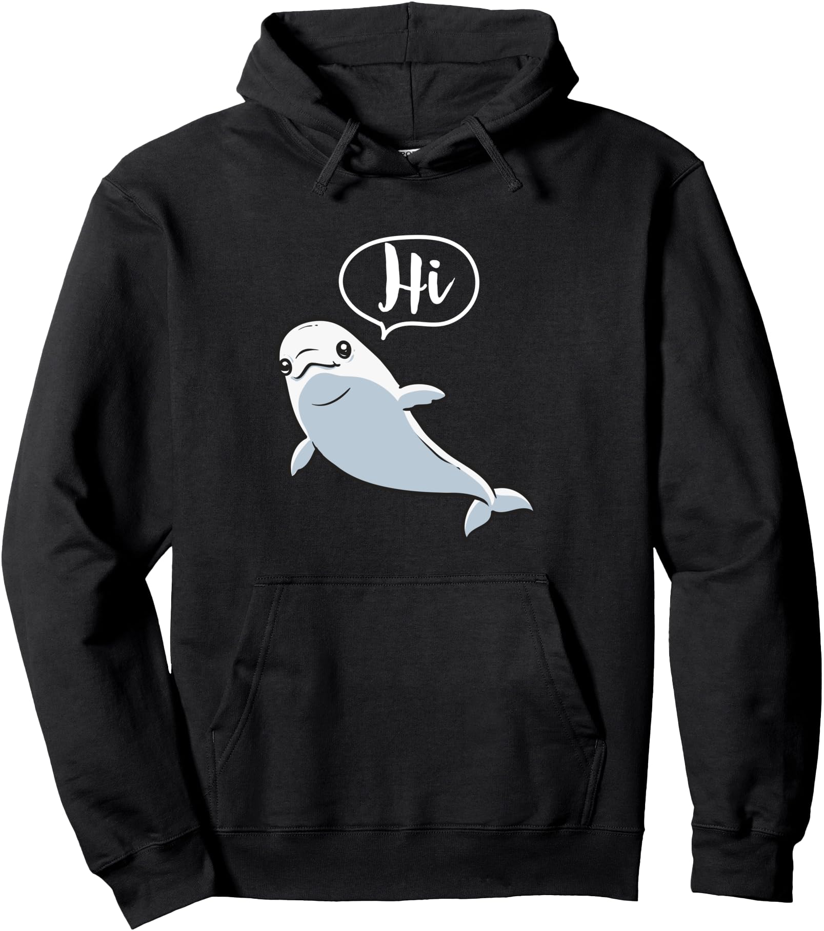 Beluga Whale, Hi Beluga Whale Pullover Hoodie