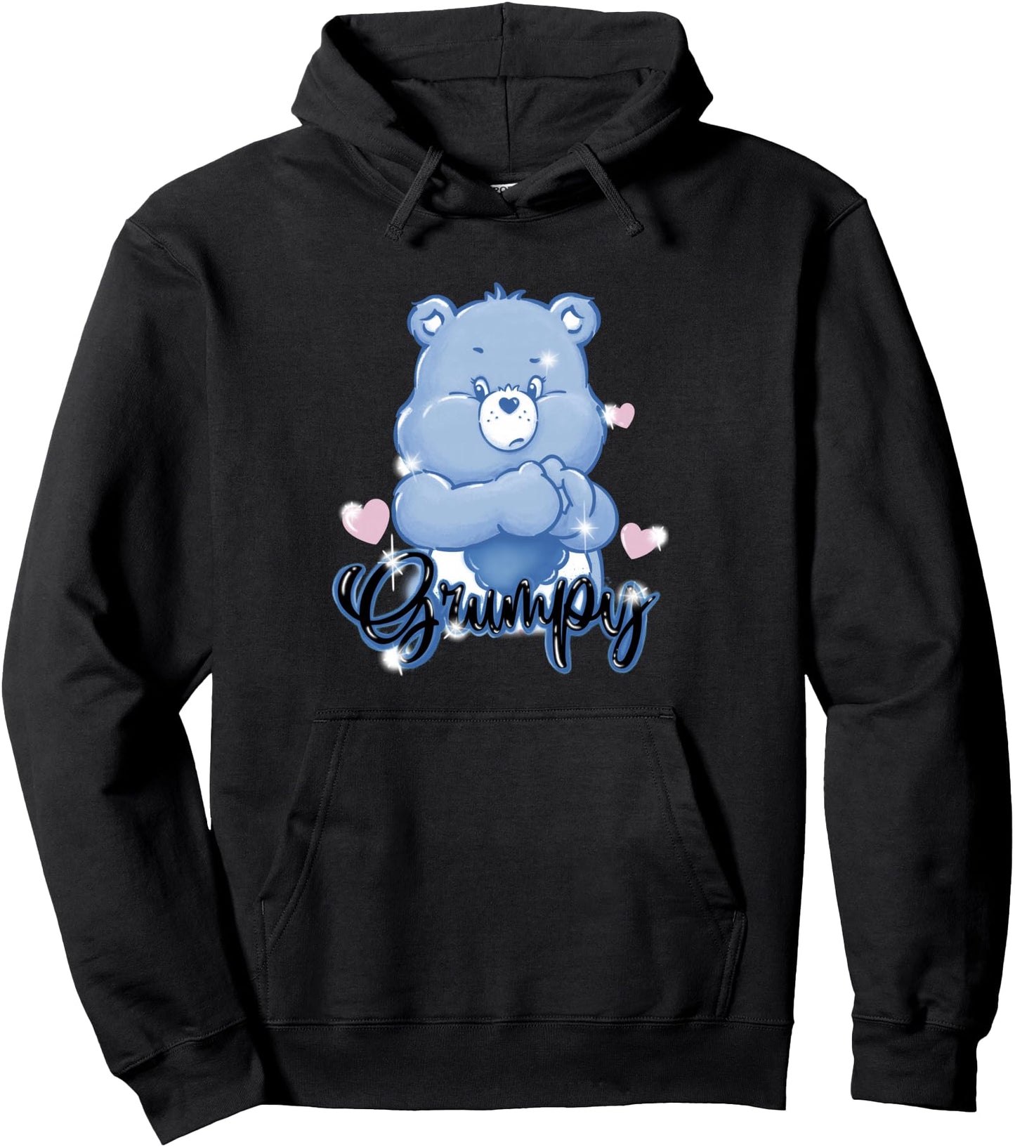 Care Bears Grumpy Bear Old School Graffiti Heart Pullover Hoodie