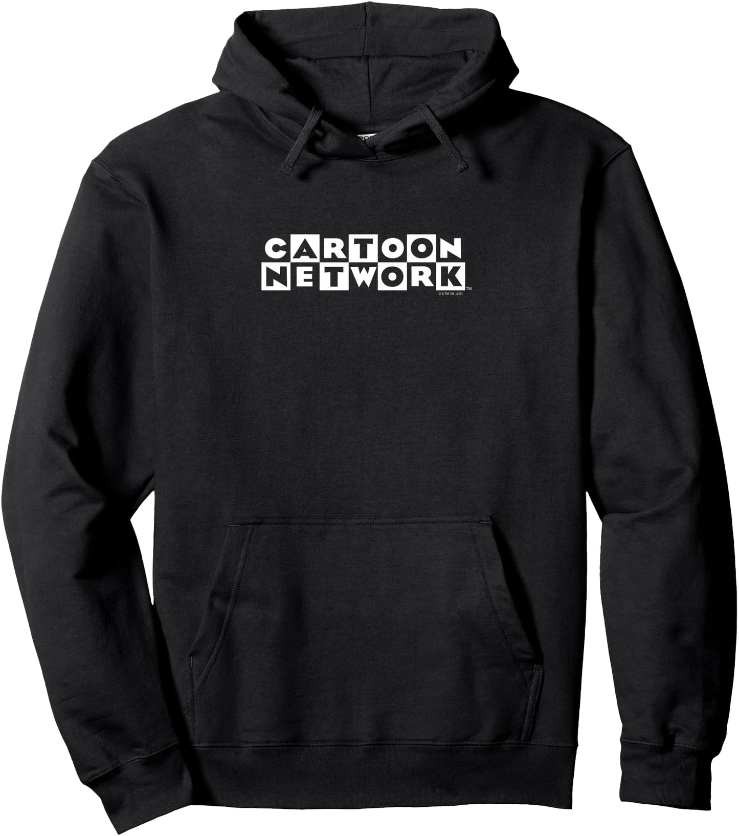 Cartoon Network Black and White Checkerboard Logo TV Pullover Hoodie