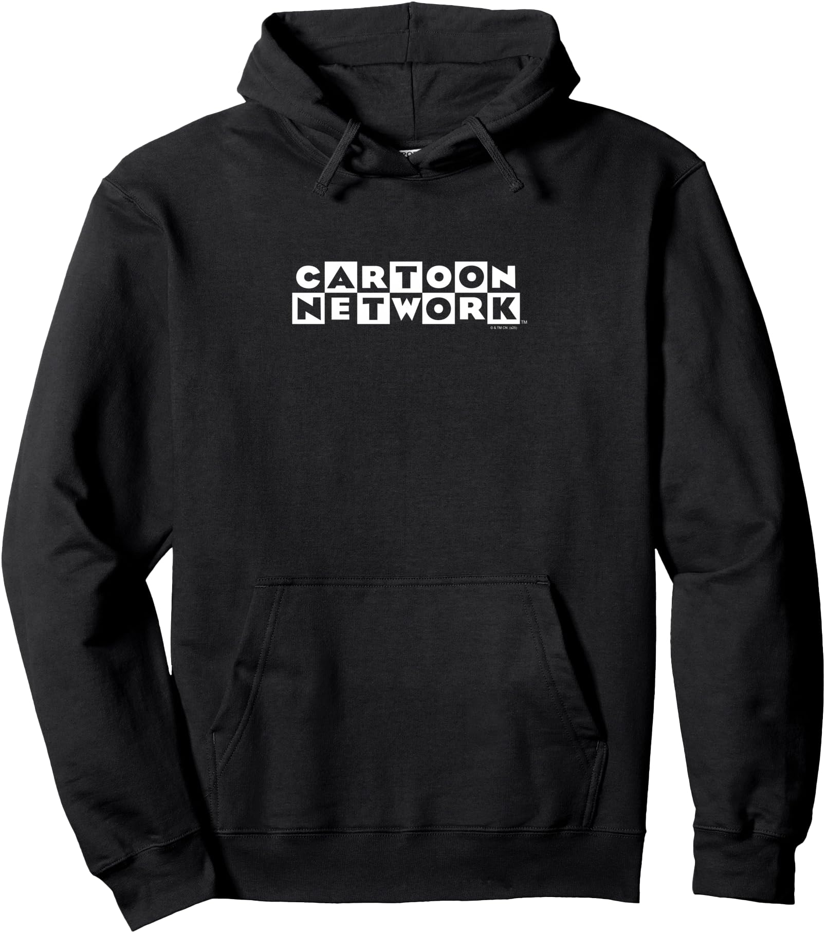 Cartoon Network Black and White Checkerboard Logo TV Pullover Hoodie