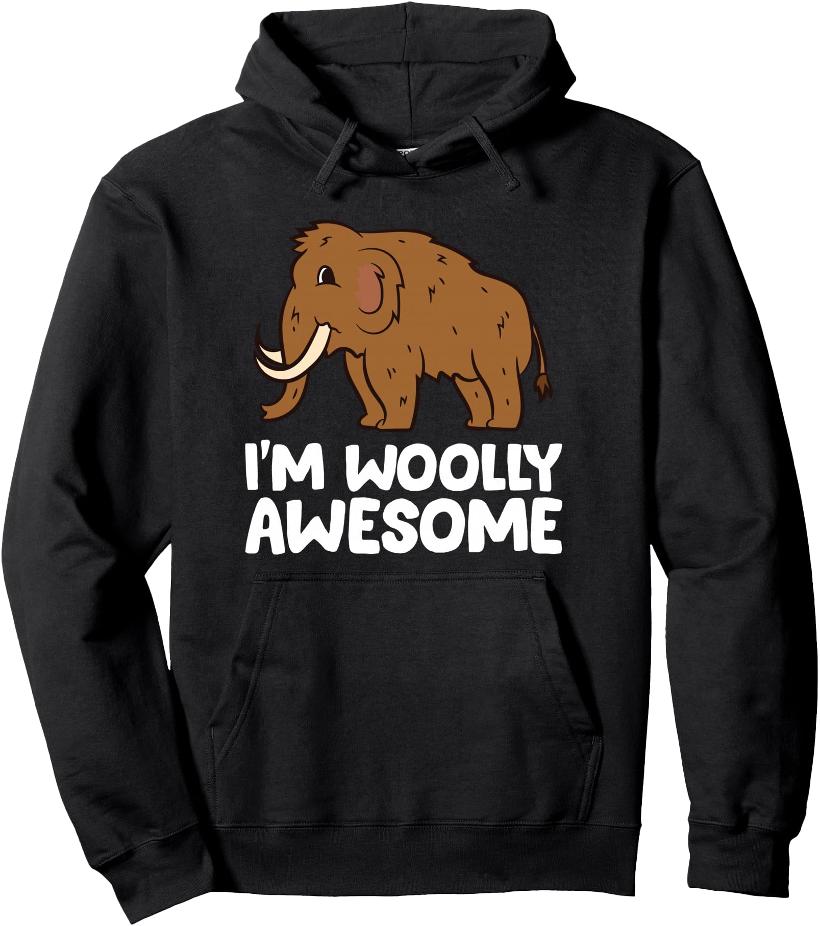 I'm Woolly Awesome Cute Boys Girls Woolly Mammoth Pullover Hoodie