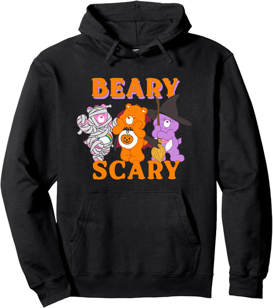 Care Bears Beary Scary Halloween Orange Font Pullover Hoodie
