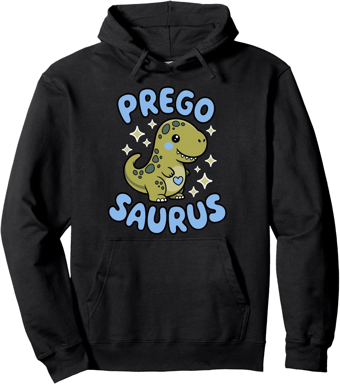 Pregosaurus Cute Retro Mommy Dinosaur Pregnancy Announcement Pullover Hoodie