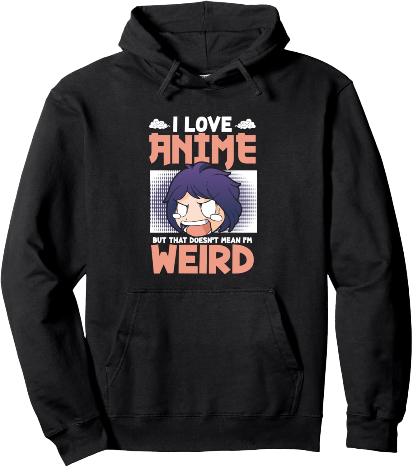 I Love Anime Animation Japanese Japan Anime Otaku Pullover Hoodie