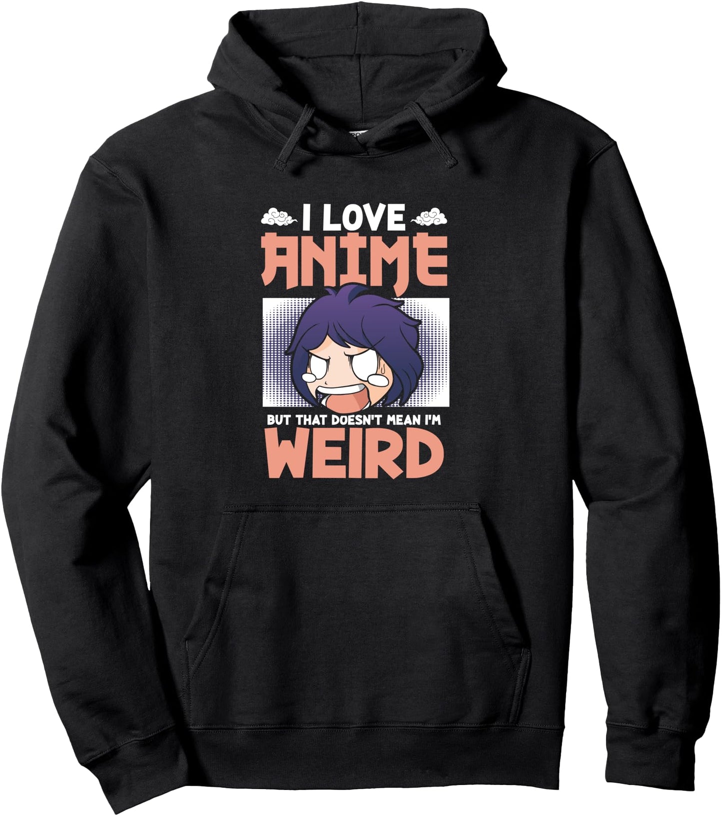 I Love Anime Animation Japanese Japan Anime Otaku Pullover Hoodie
