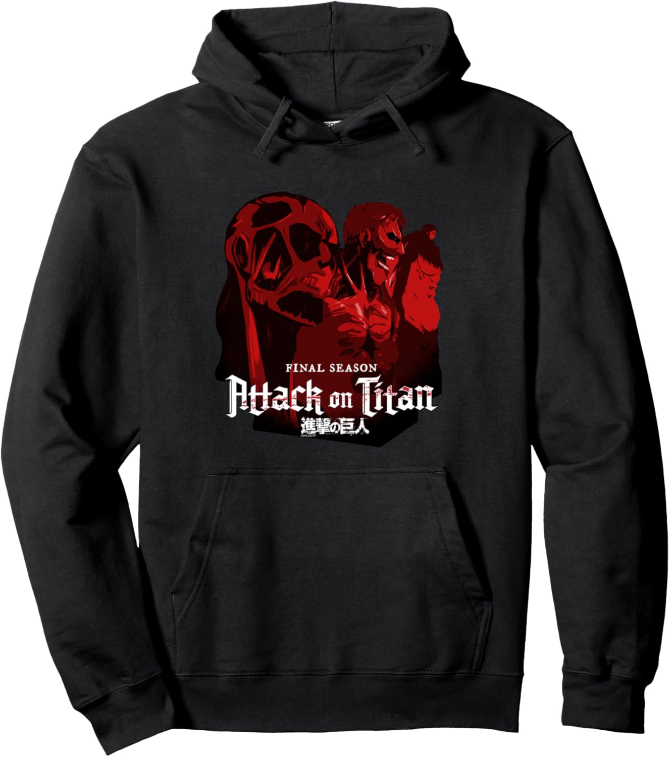 Attack on Titan Season 4 Eye Catch Collage with Logo Anime Pullover Hoodie