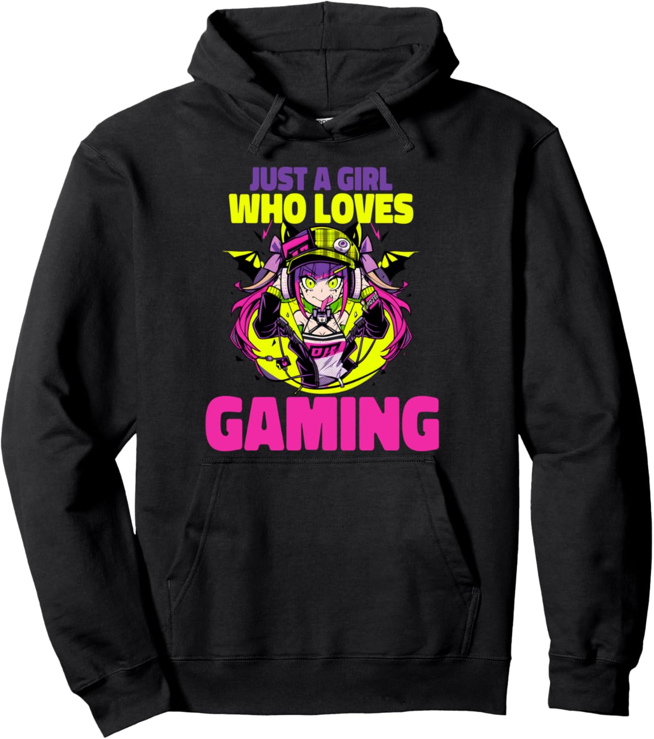 Just A Girl Who Loves Gaming Otacore Otaku Anime Pullover Hoodie
