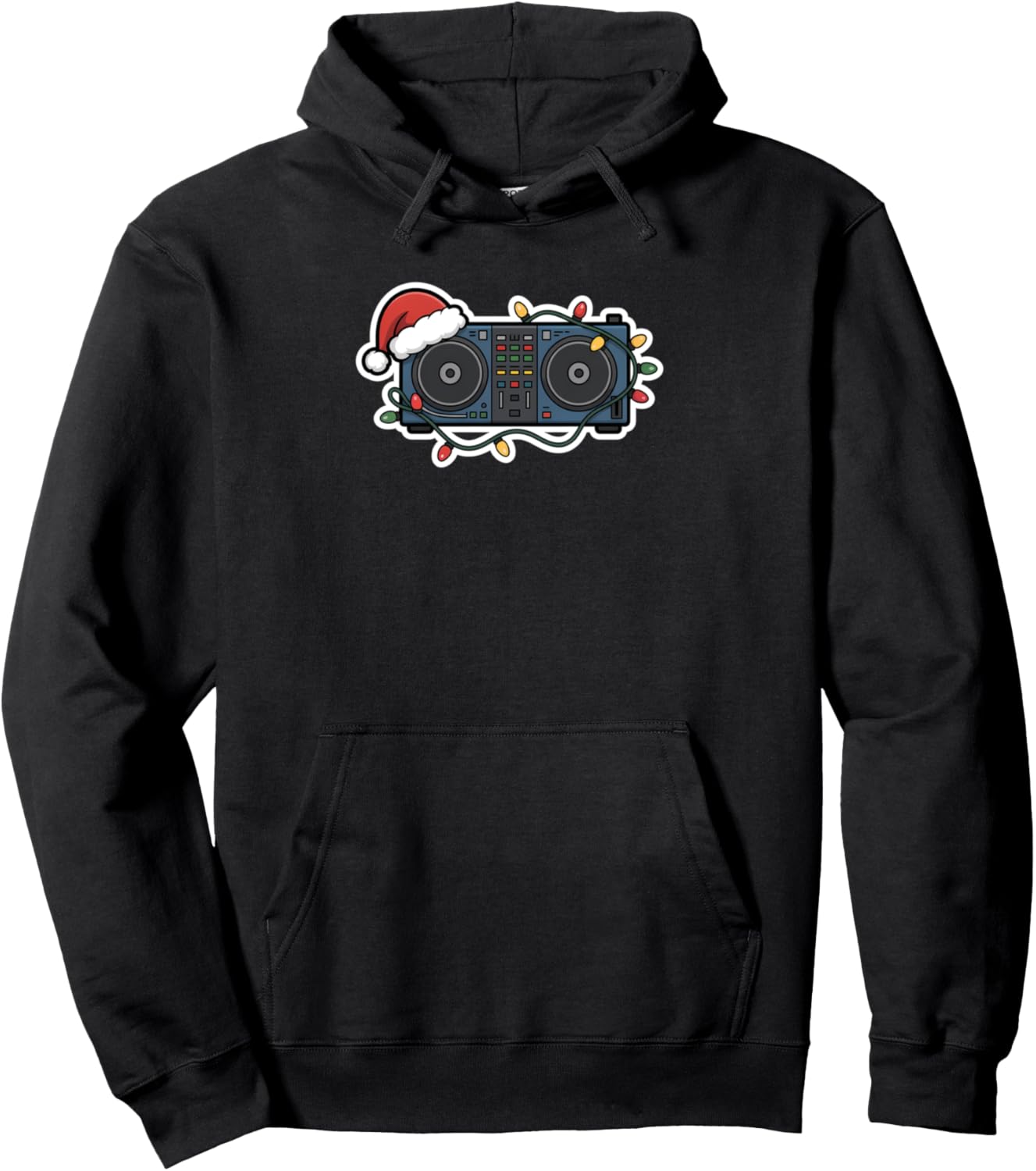 Christmas DJ Mixer Festive Holiday Xmas Pullover Hoodie