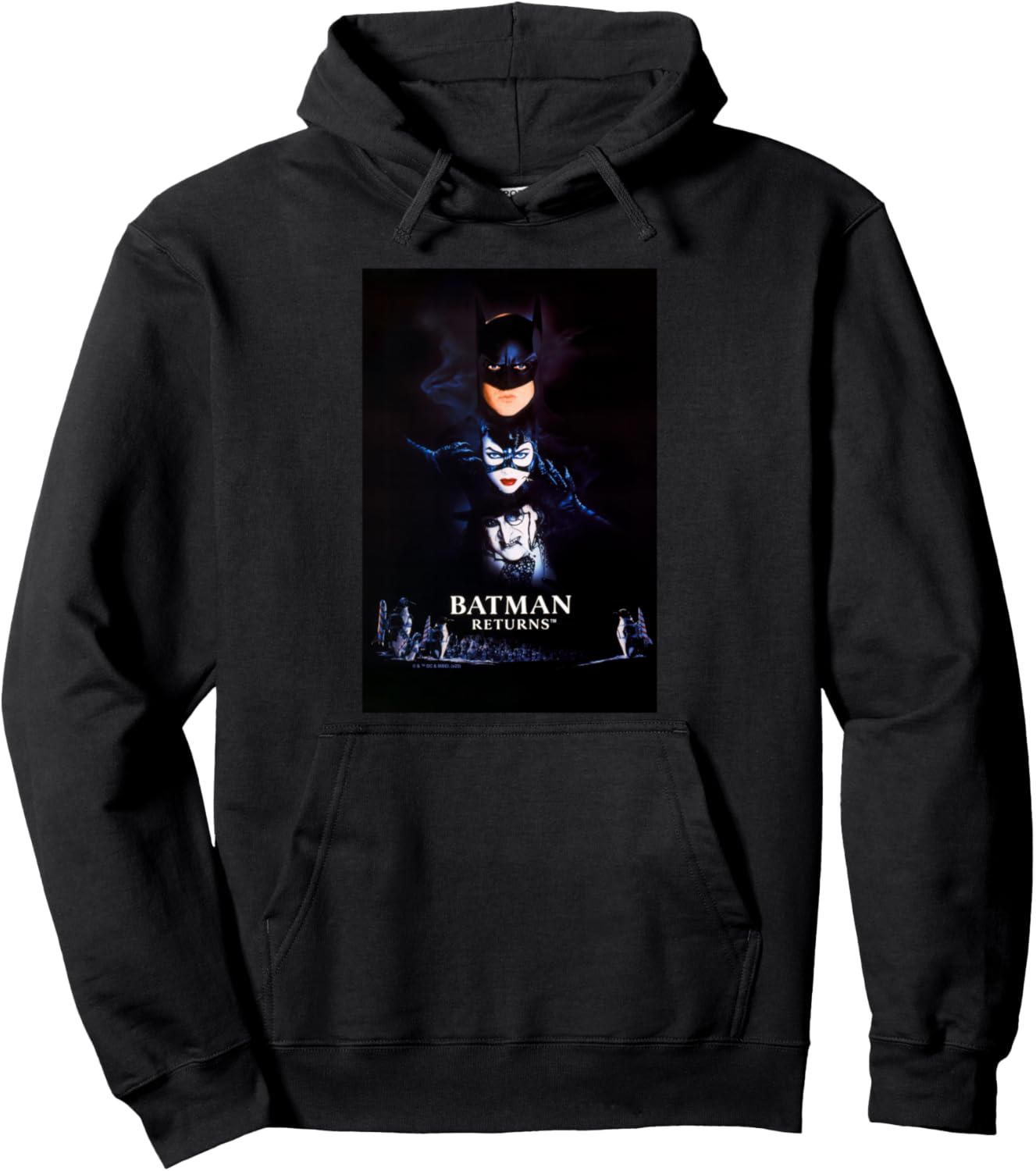 Batman Returns Batman Catwoman Penguin Poster Pullover Hoodie
