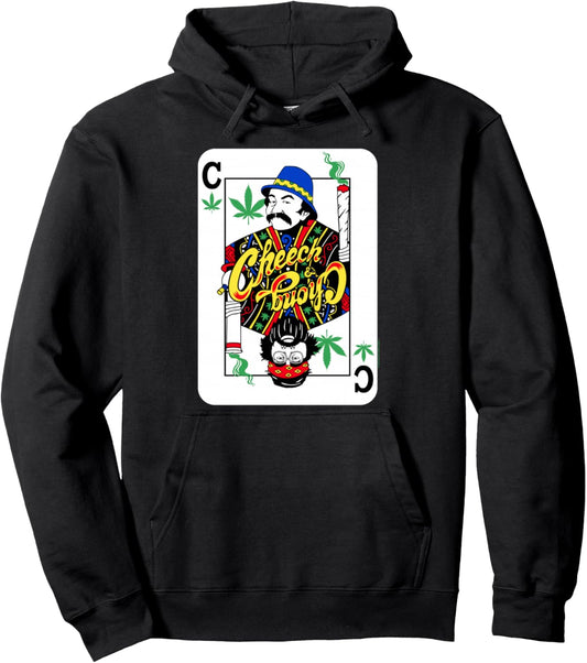 Cheech & Chong Playing Card C Of Weeds Pullover Hoodie