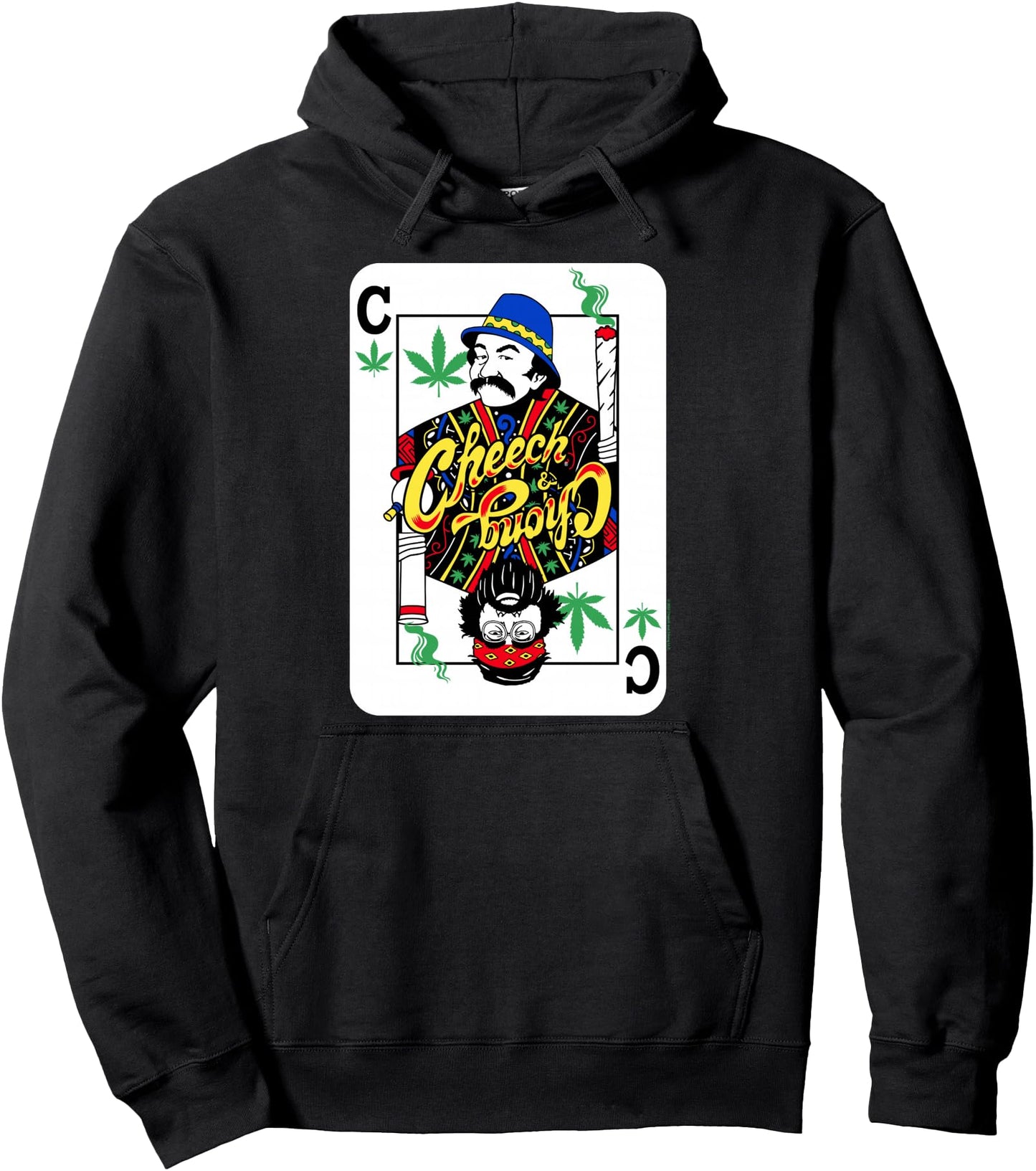 Cheech & Chong Playing Card C Of Weeds Pullover Hoodie