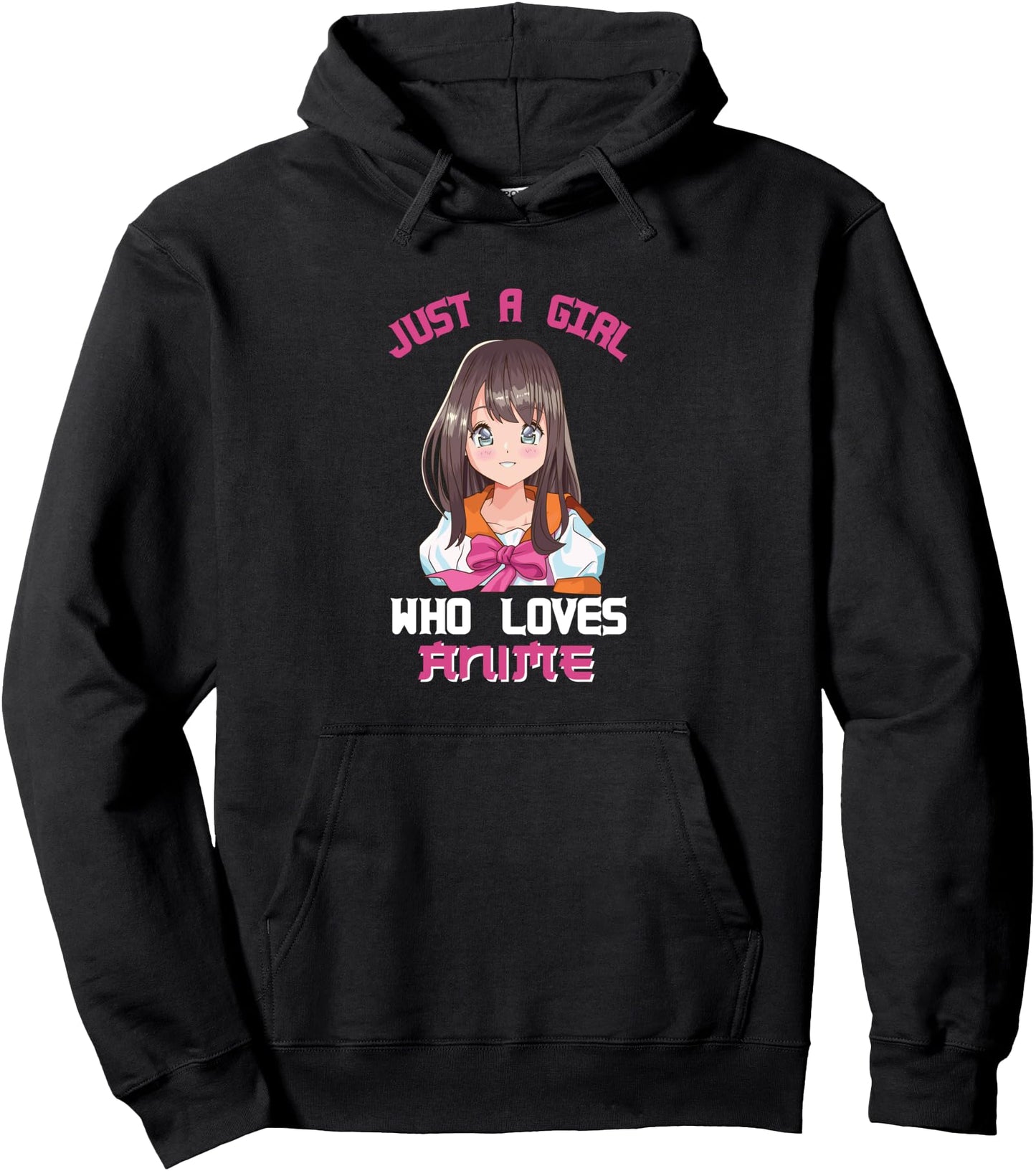 Anime Otaku - Just A Girl Who Loves Anime Pullover Hoodie