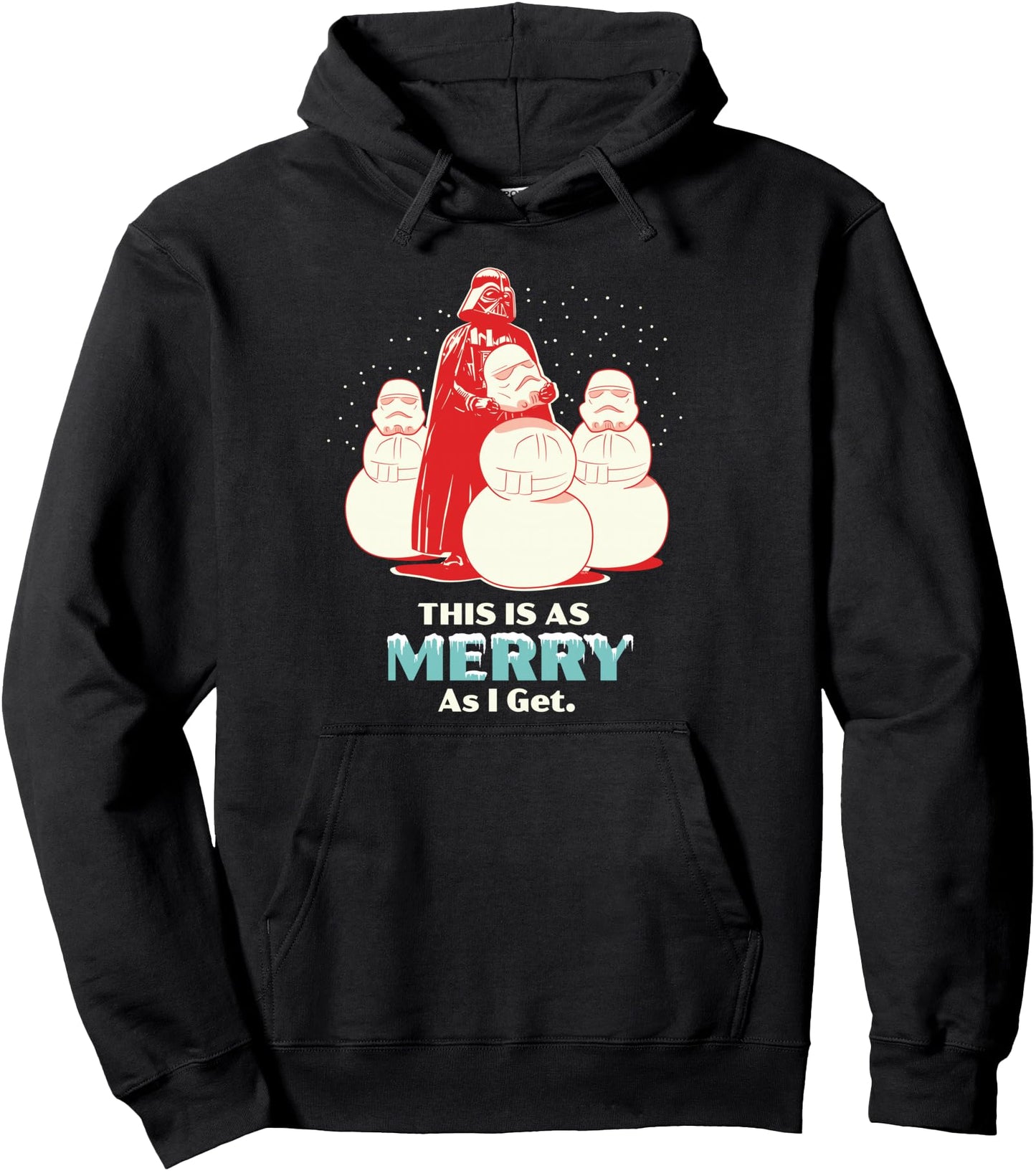 Star Wars Christmas Darth Vader This is as Merry as I Get Pullover Hoodie