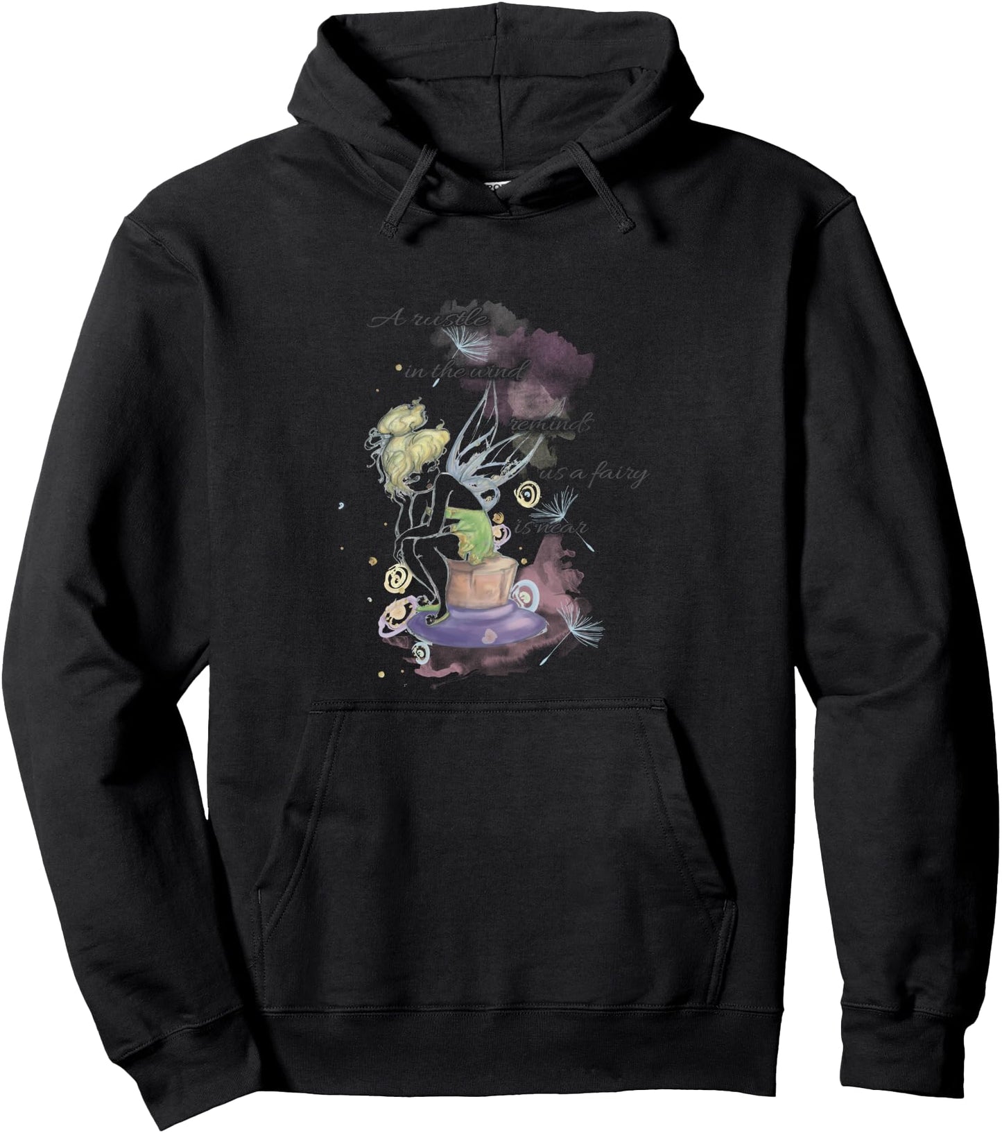 Disney Peter Pan Tinker Bell Fairy Is Near Drawing Hoodie Pullover Hoodie