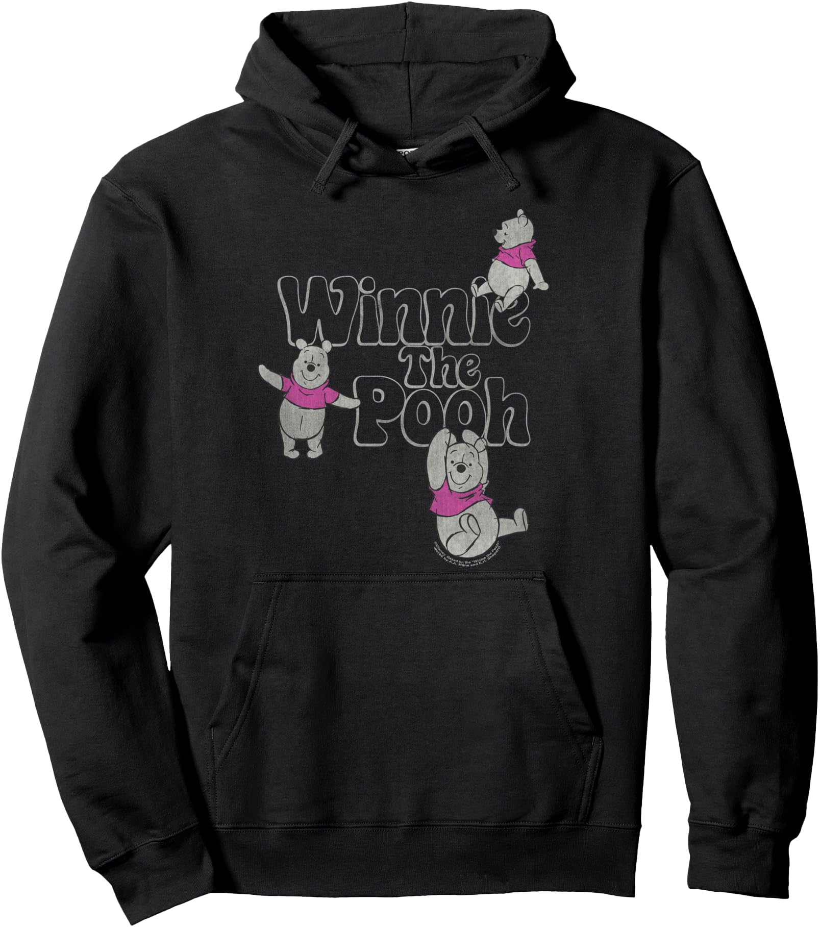 Disney Winnie The Pooh Vintage Pooh Poster Pullover Hoodie
