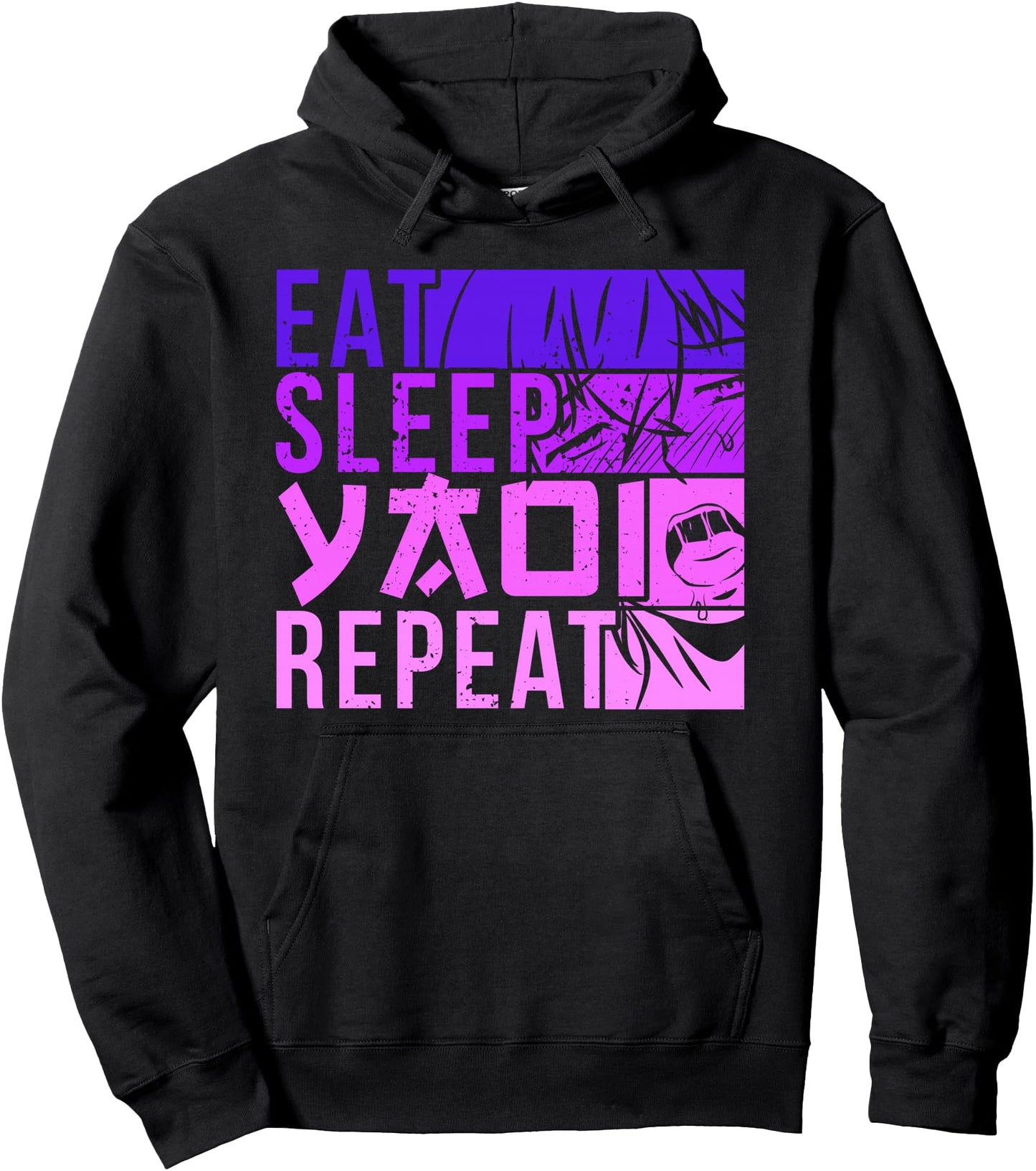 Eat Sleep Yaoi Repeat Fujoshi Anime Boy Gay Manga Pullover Hoodie