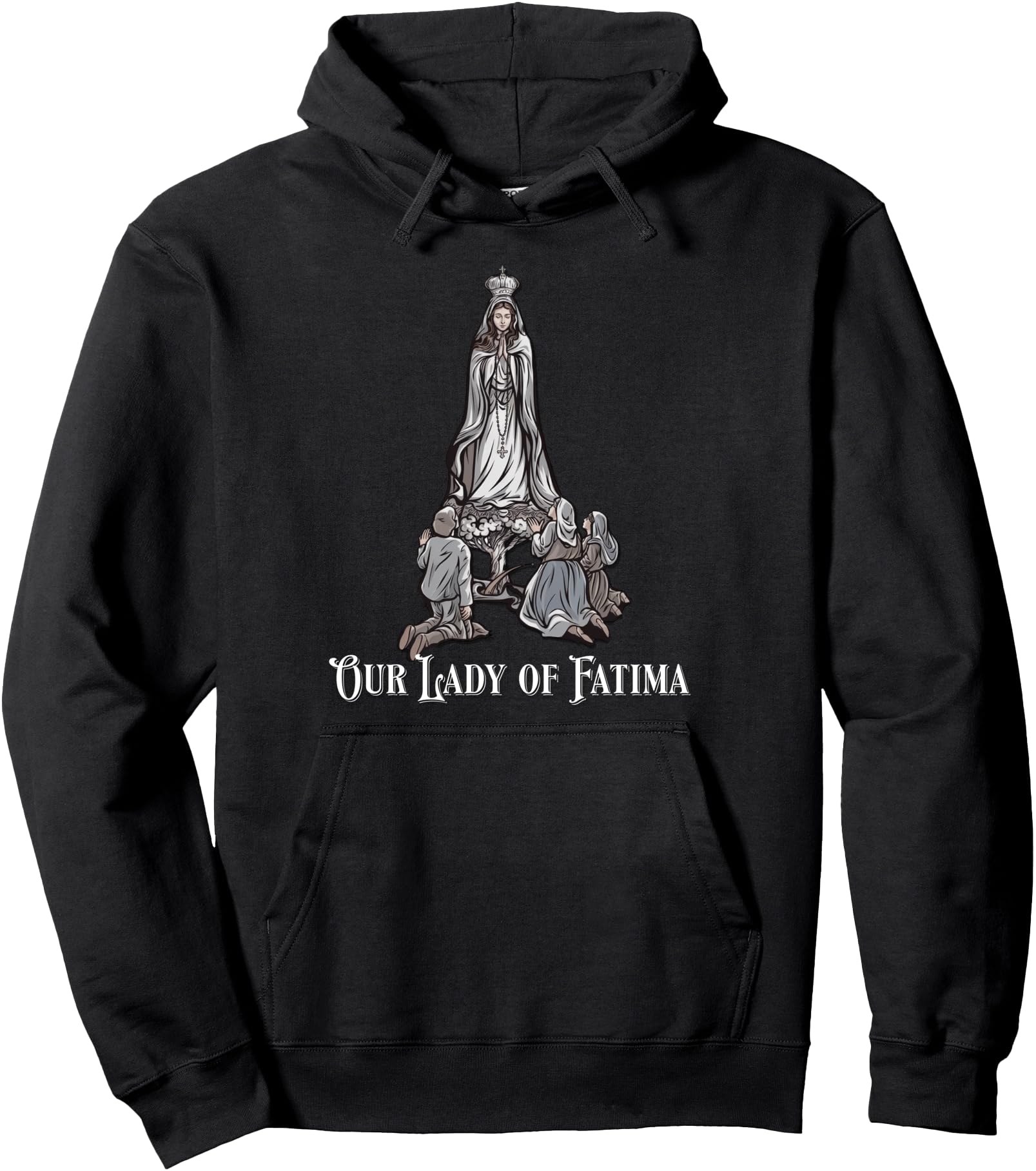 Our Lady of Fatima Marian Catholic Pullover Hoodie
