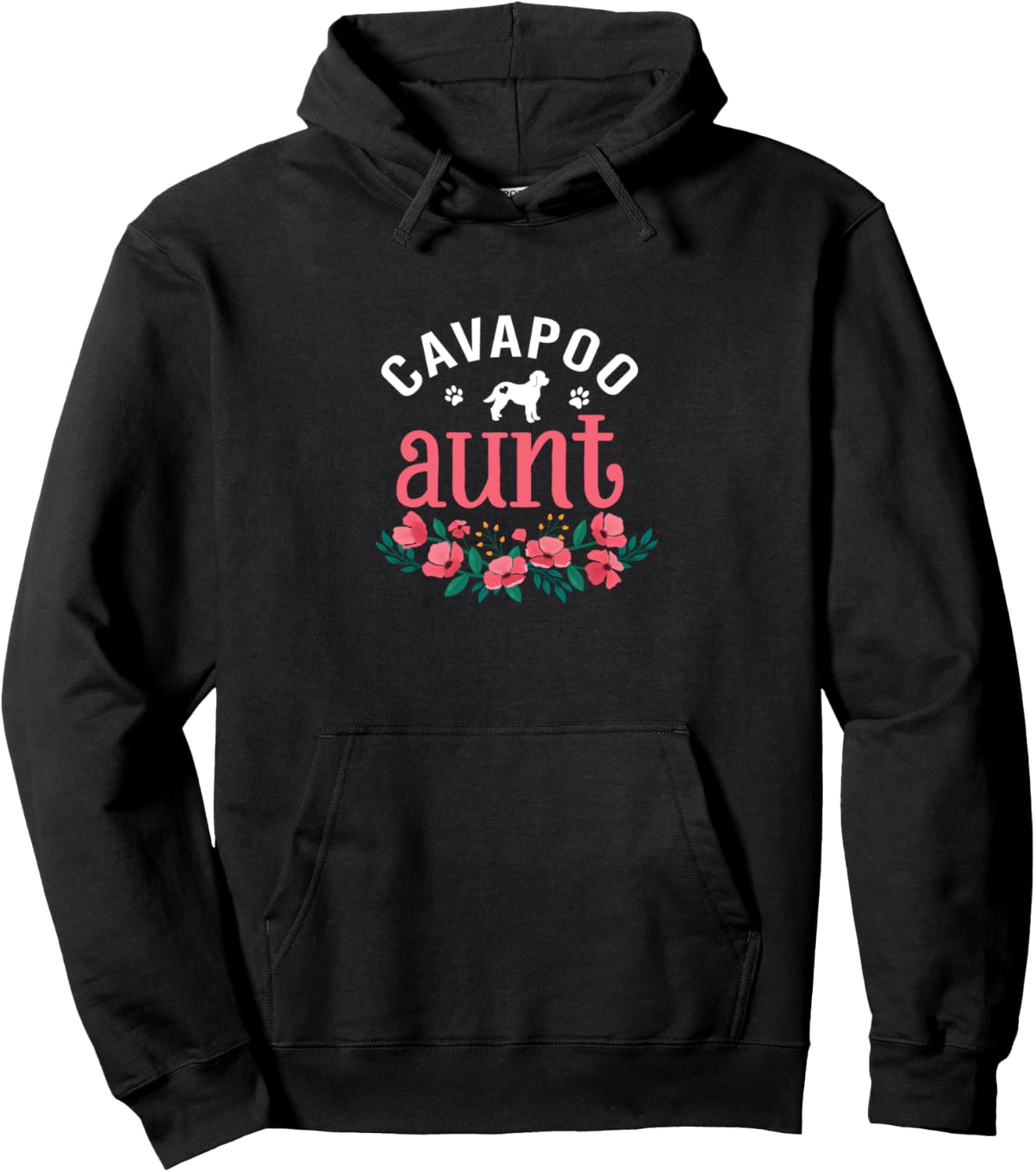 Cavapoo Aunt Dog Gifts Womens Dog Lover Owner Christmas Mom Pullover Hoodie