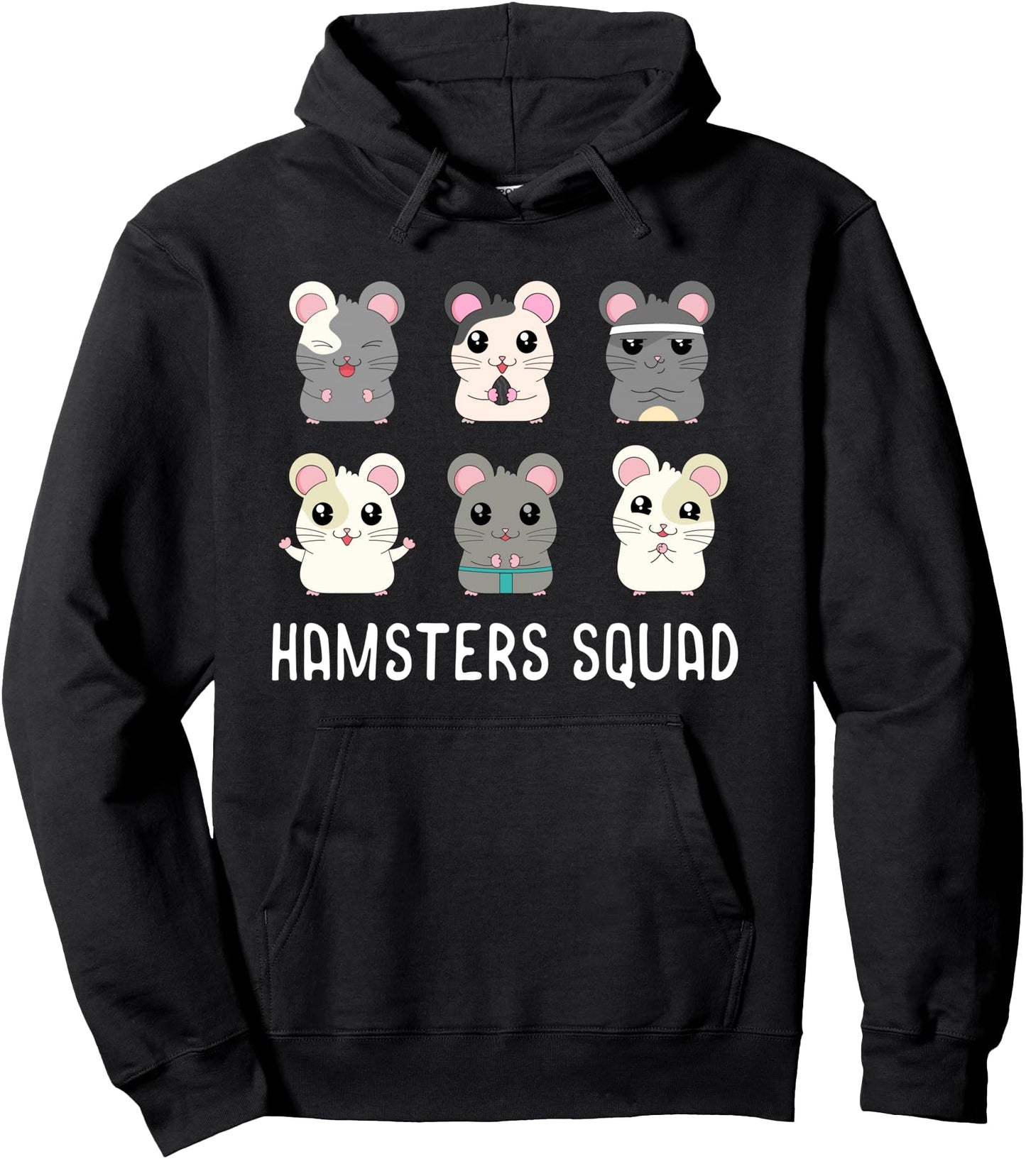 Funny Hamster Shirt Hamsters Squad Girls Boys Hamster Pullover Hoodie