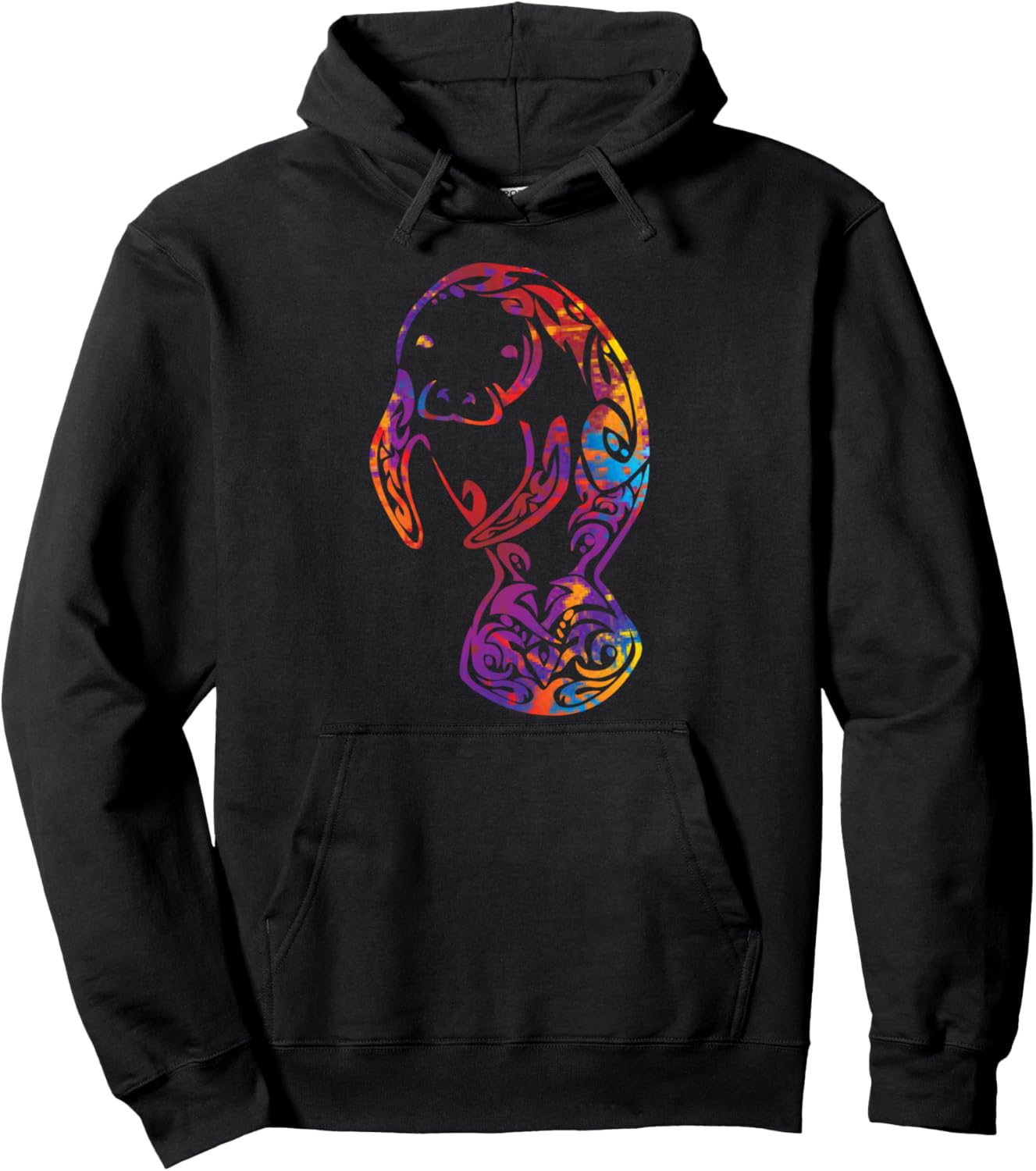 Water Color Manatee Pullover Hoodie
