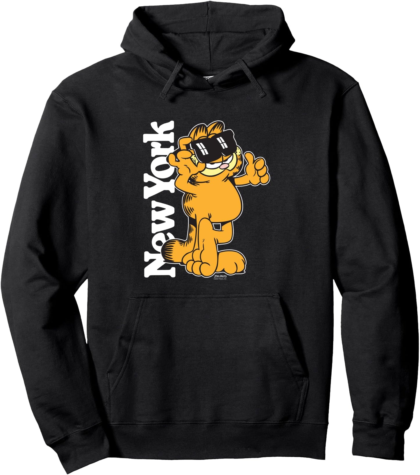 Garfield New York Cool Cat Cartoon Pullover Hoodie