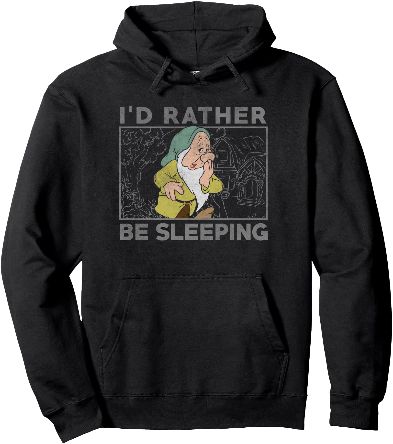 Disney Snow White and the Seven Dwarfs I'd Rather Be Sleepy Pullover Hoodie