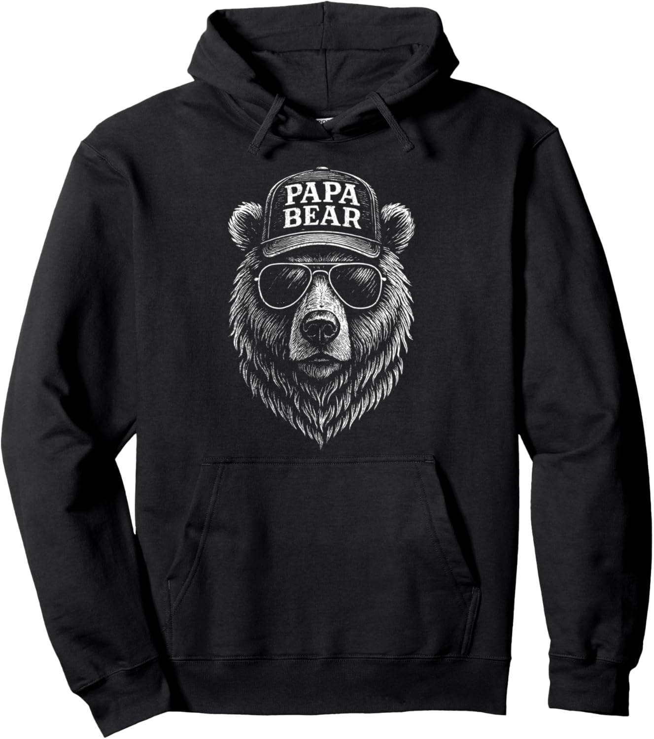 Papa Bear Gifts Men Funny Birthday Fun Gift Dad Pullover Hoodie